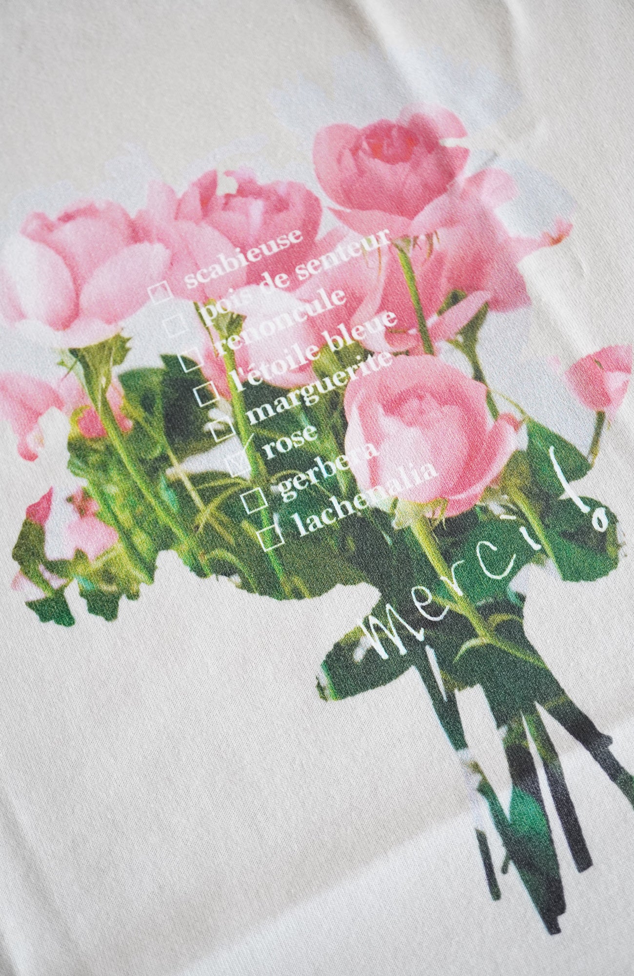 bouquet long sleeve T-shirt collar (2025 Autumn &amp; Winter Collection)
