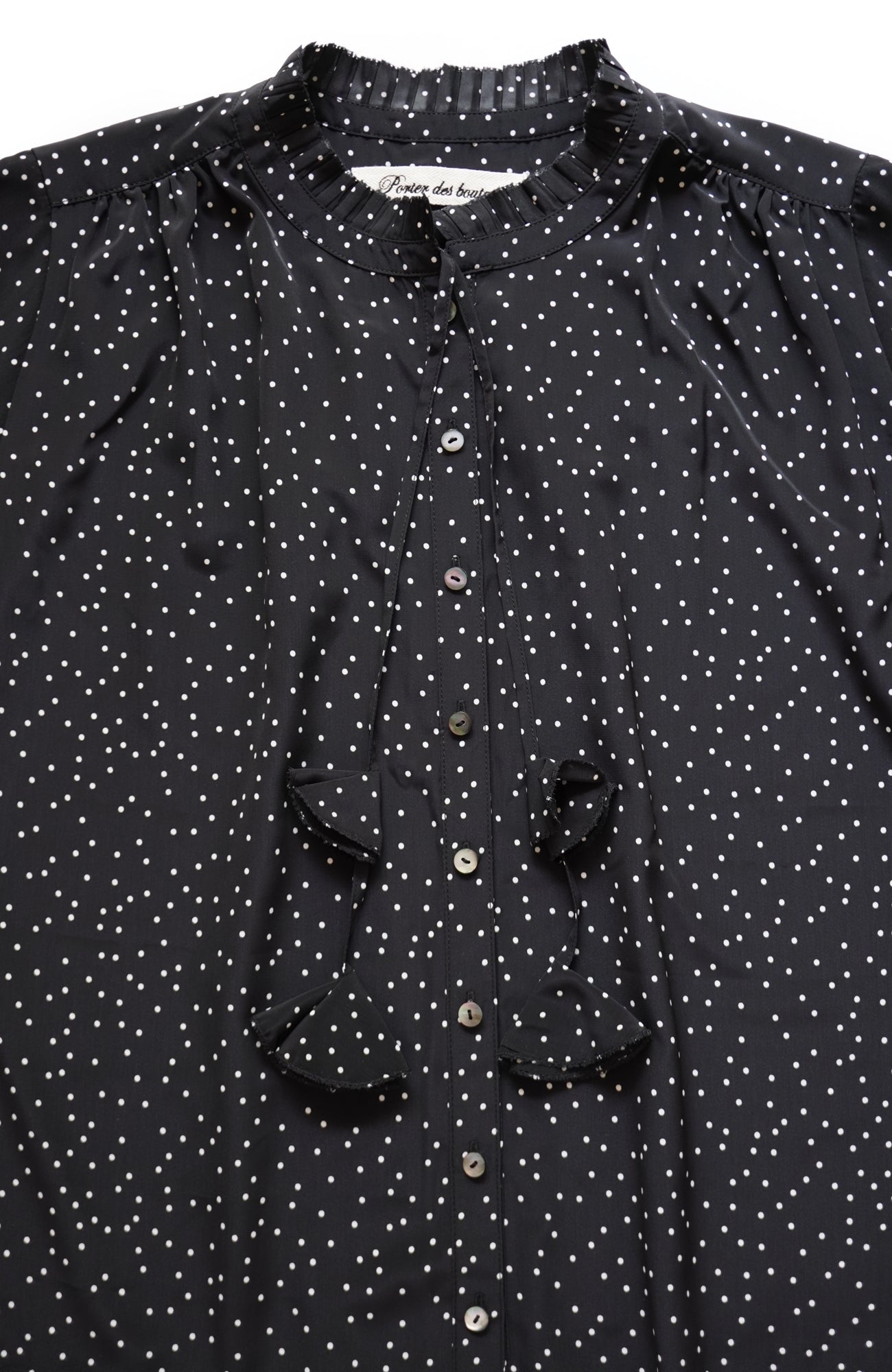 タックカラーブラウス/ドット(2025-2026 Winter & Pre-spring Collection)
