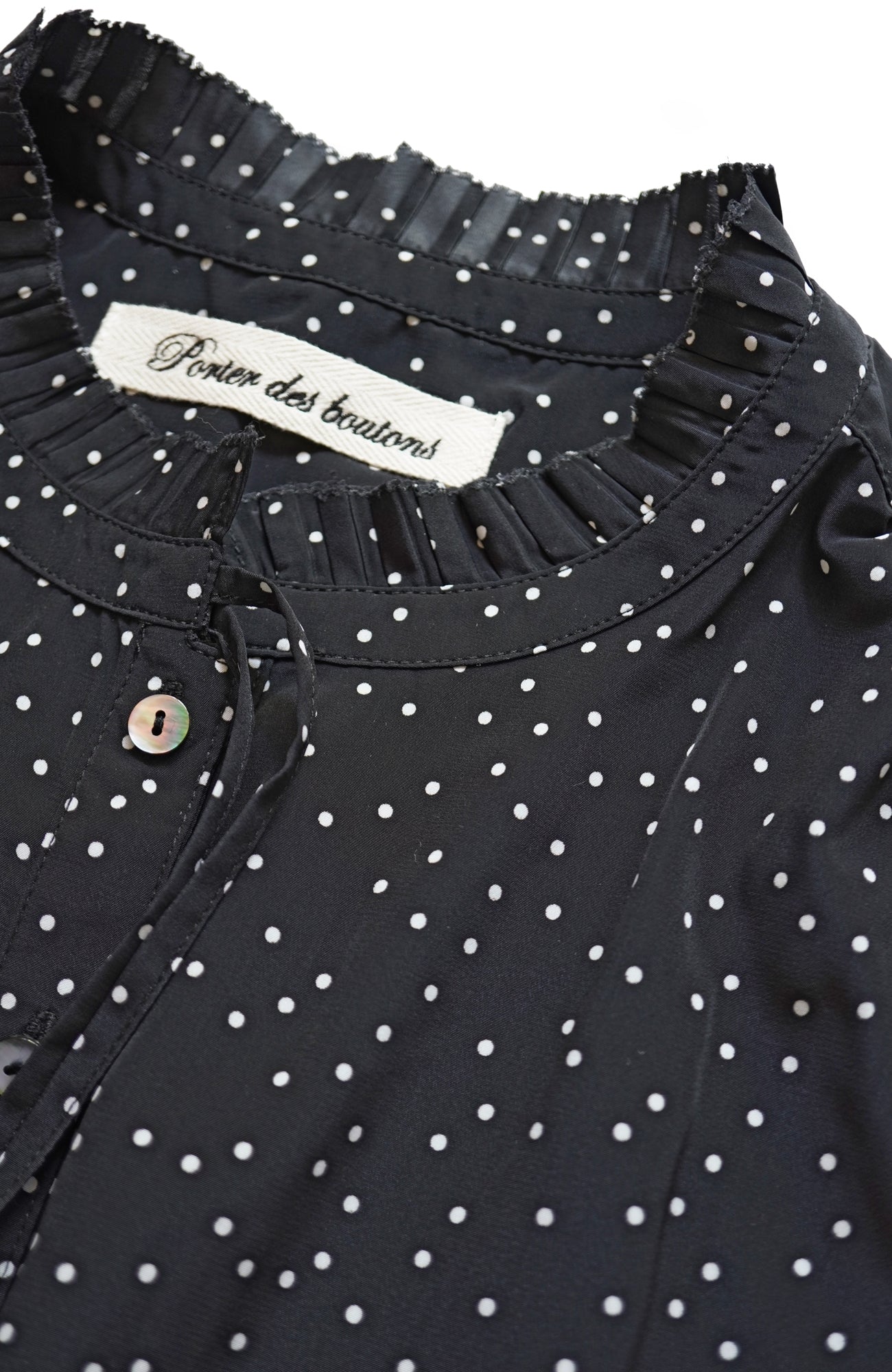 タックカラーブラウス/ドット(2025-2026 Winter & Pre-spring Collection)