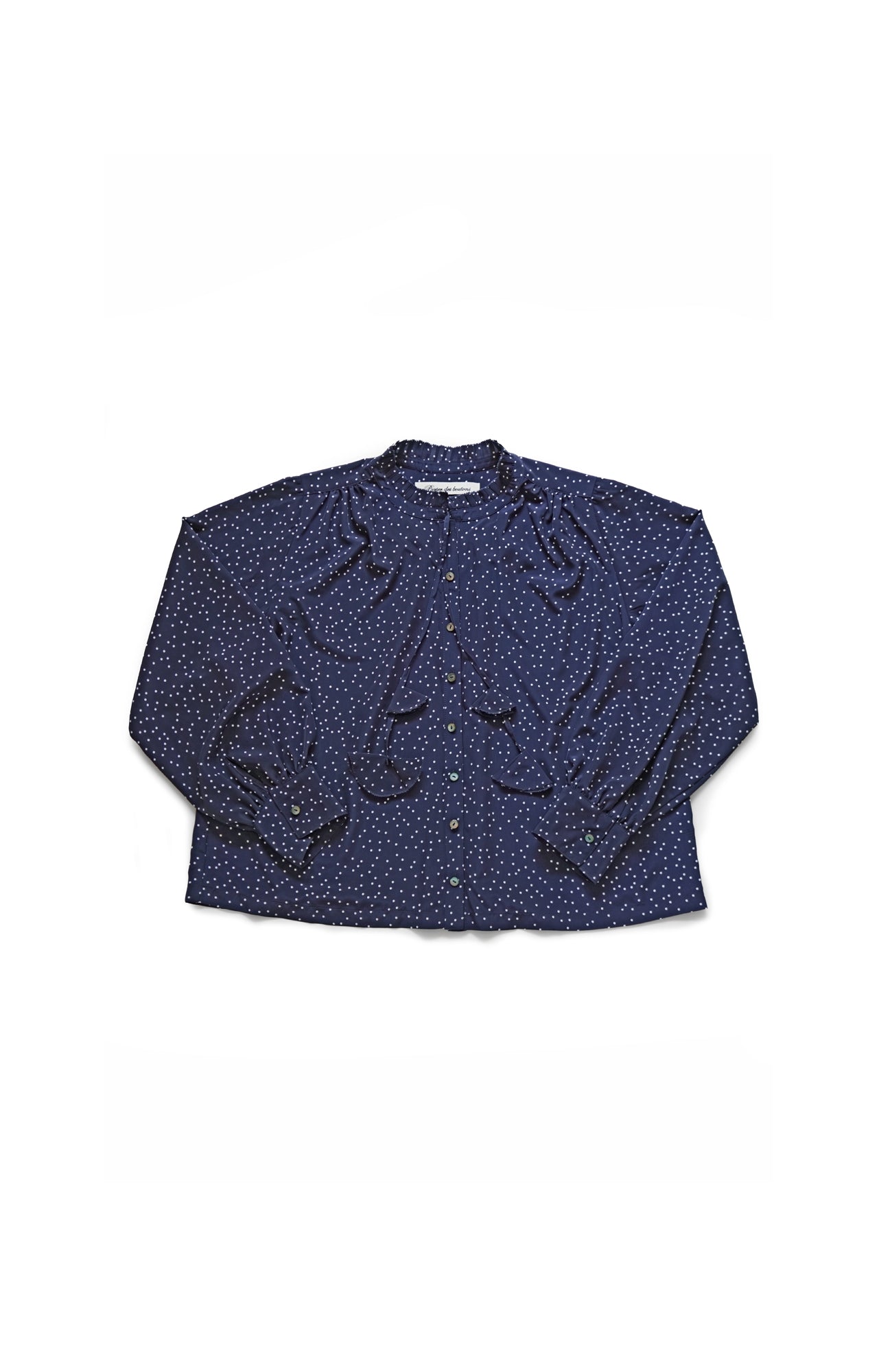 タックカラーブラウス/ドット(2025-2026 Winter & Pre-spring Collection)