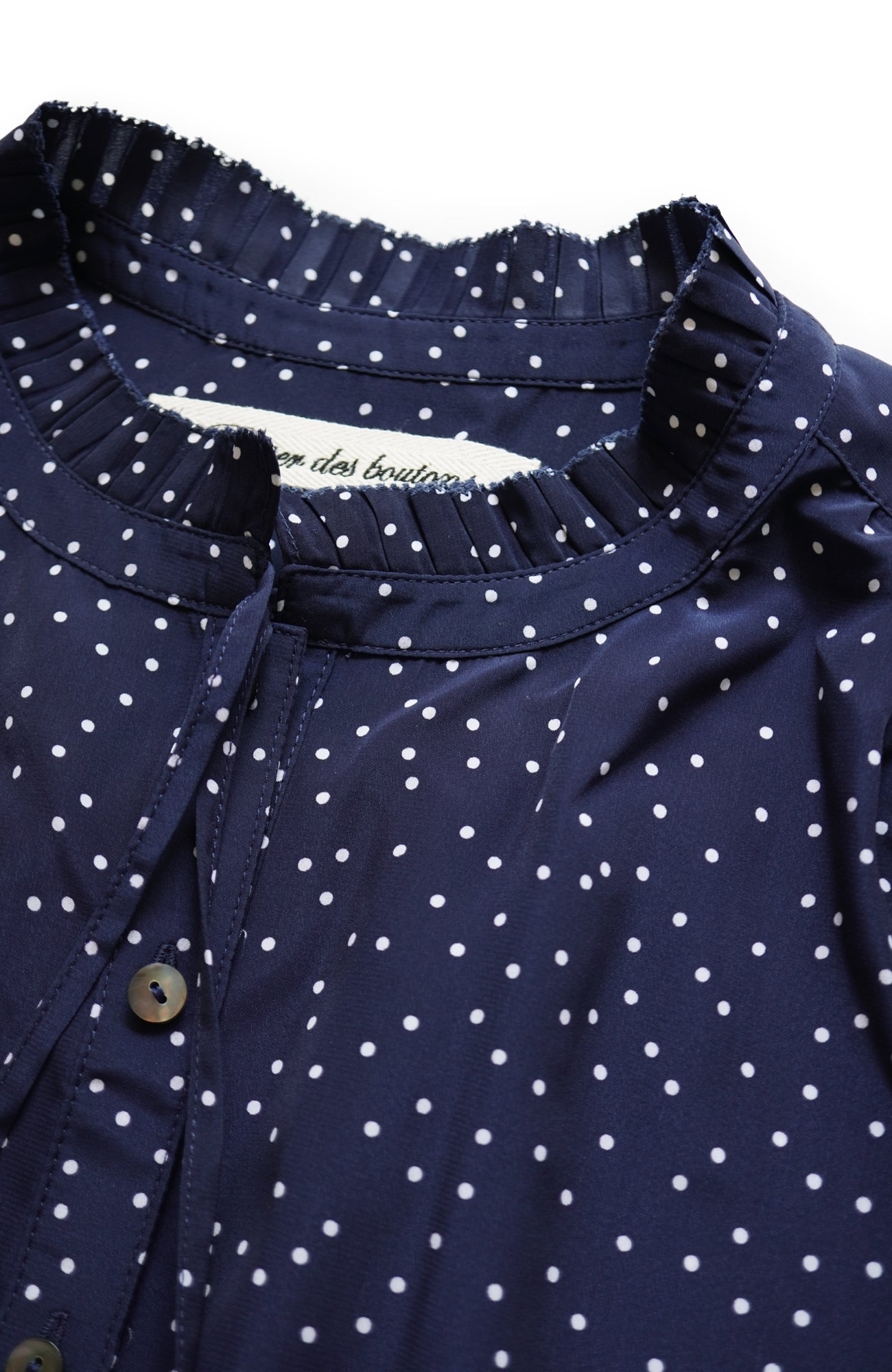 タックカラーブラウス/ドット(2025-2026 Winter & Pre-spring Collection)