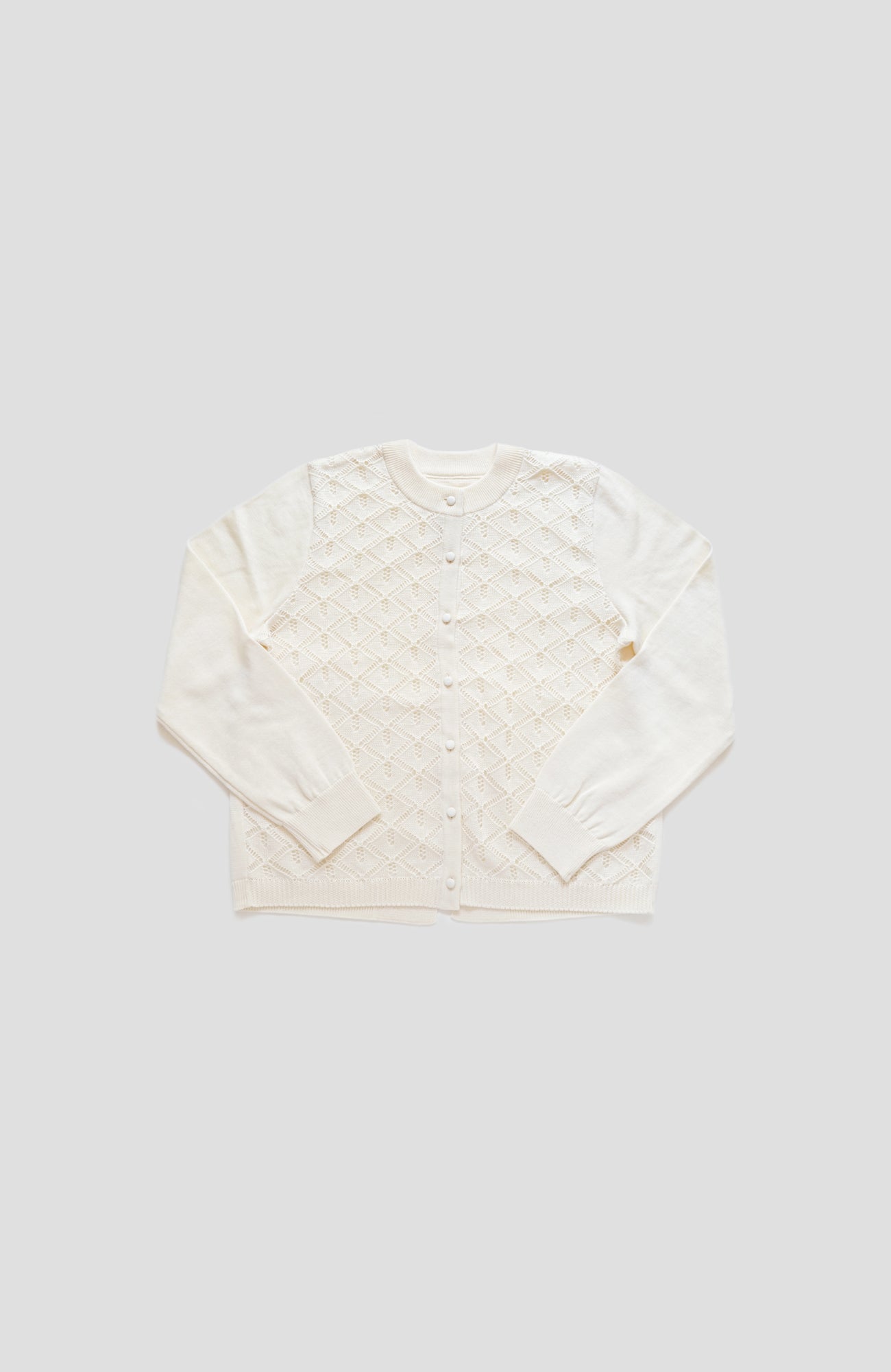 透かし編みバックスリットカーディガン(2025-2026 Winter & Pre-spring Collection)