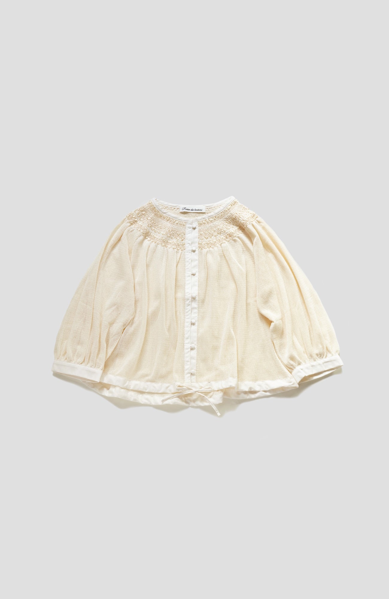 リボンスモッキングブラウス(2026 Spring Collection)