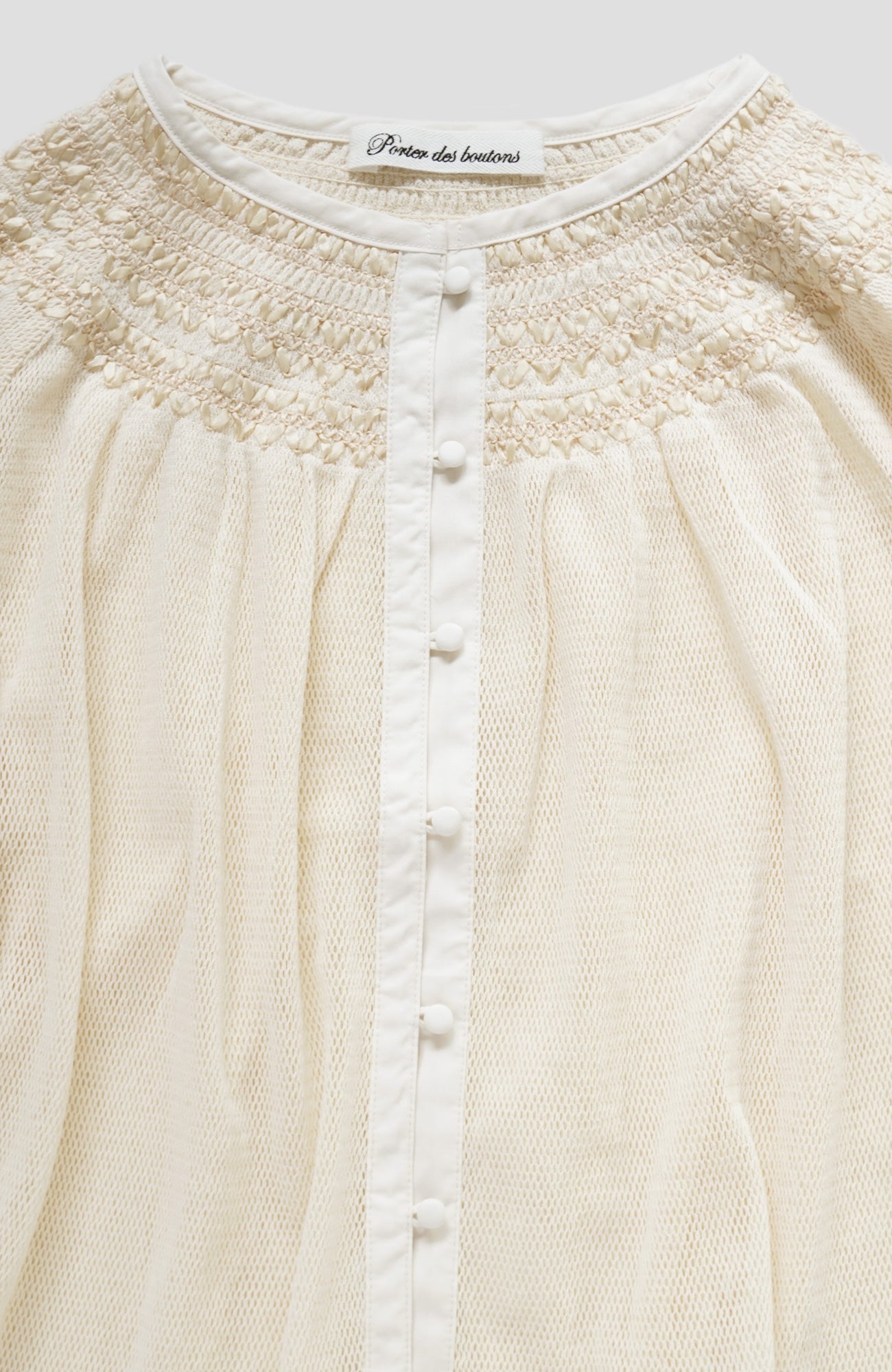 リボンスモッキングブラウス(2026 Spring Collection)