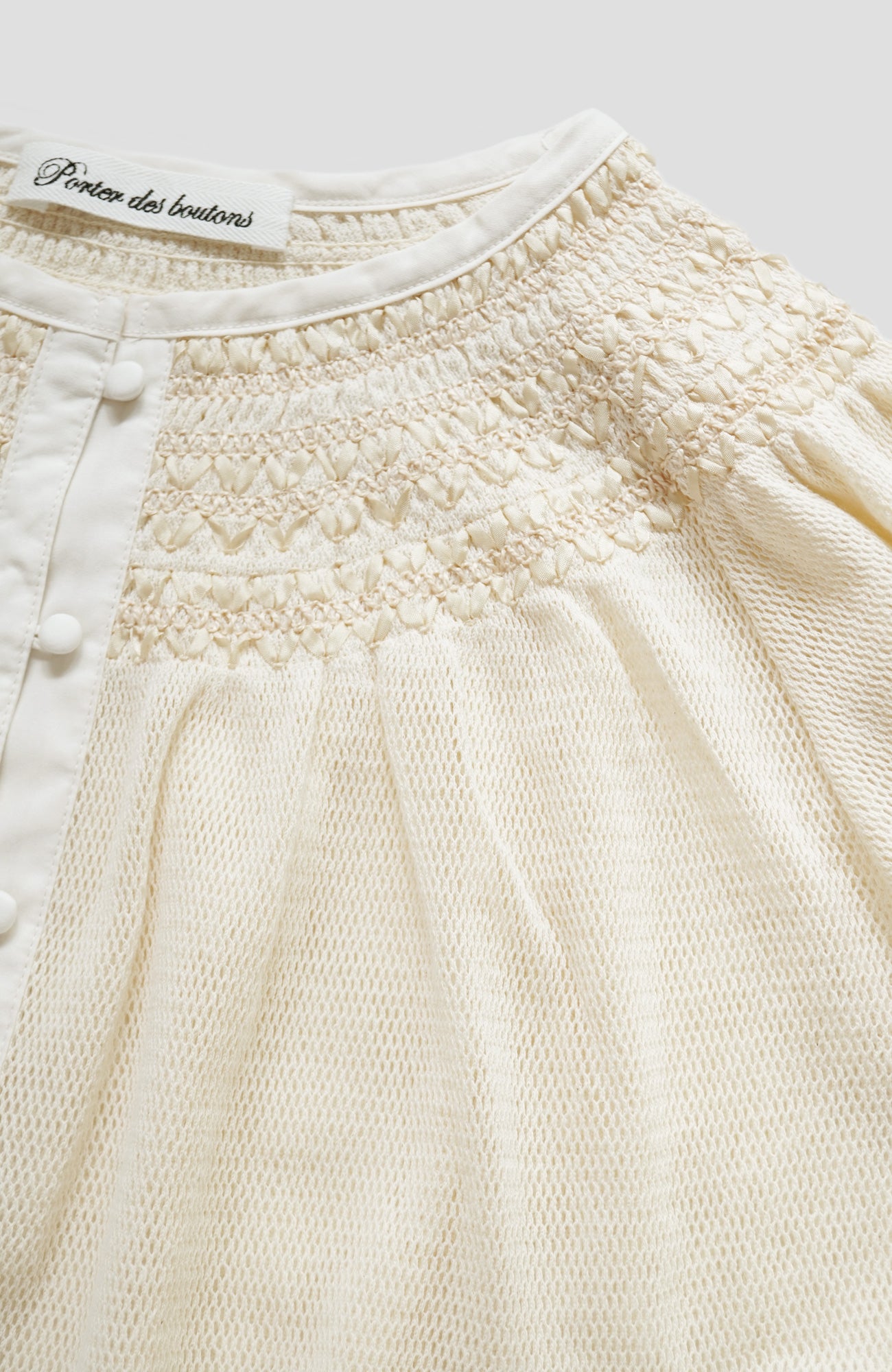 リボンスモッキングブラウス(2026 Spring Collection)