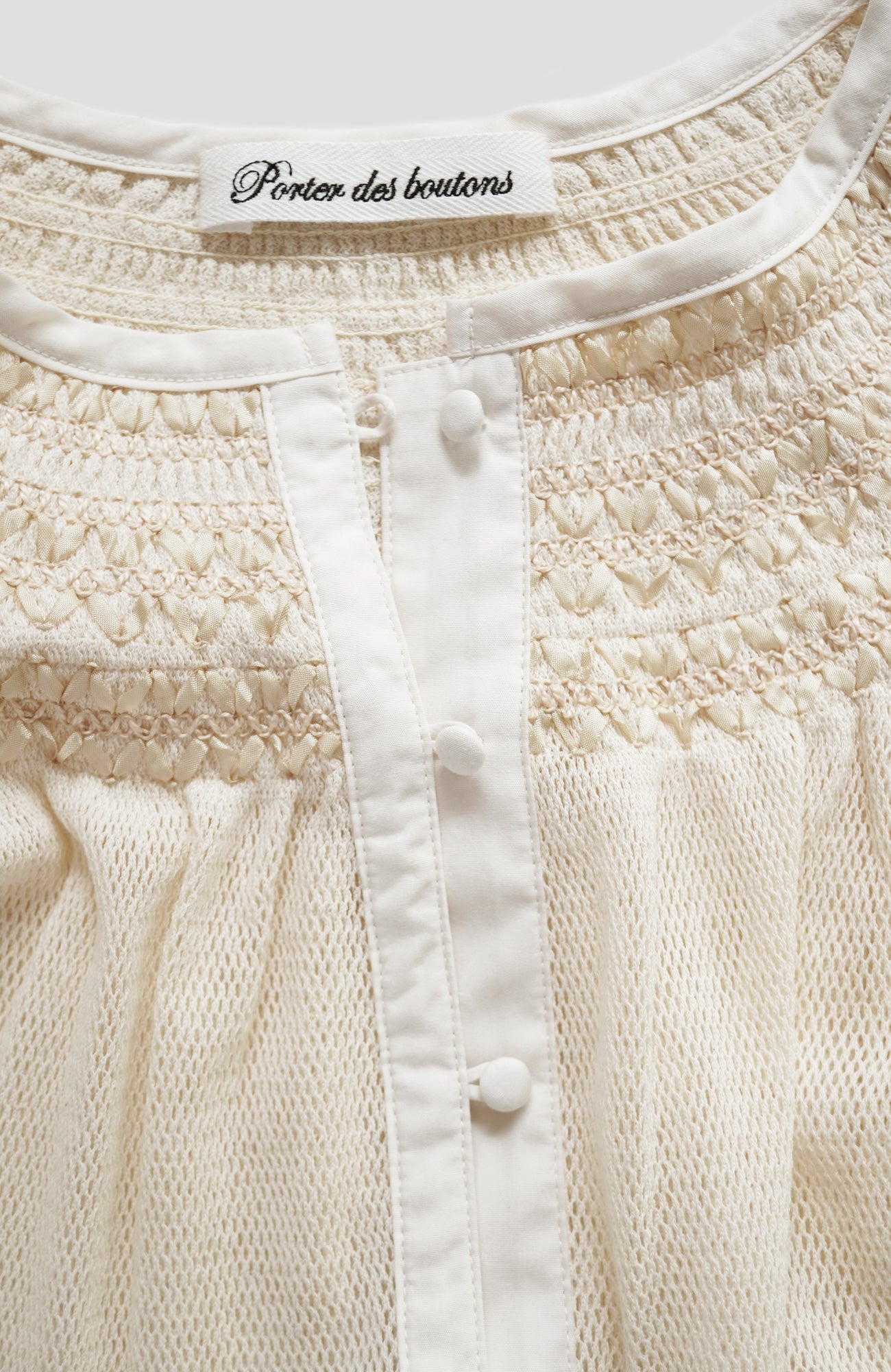 リボンスモッキングブラウス(2026 Spring Collection)