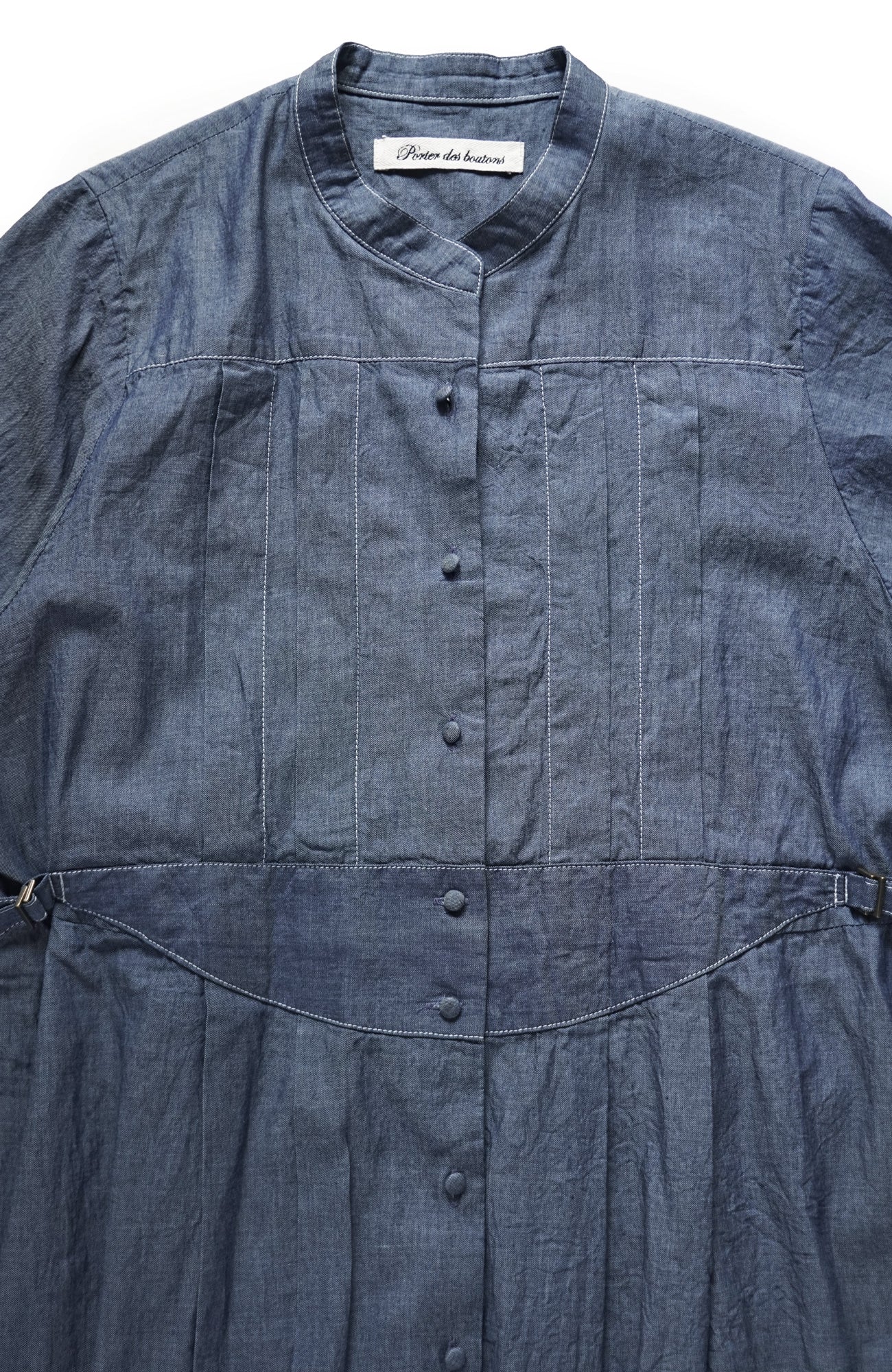 2.8ozデニムワイドタックワンピース(2026 Summer Collection)