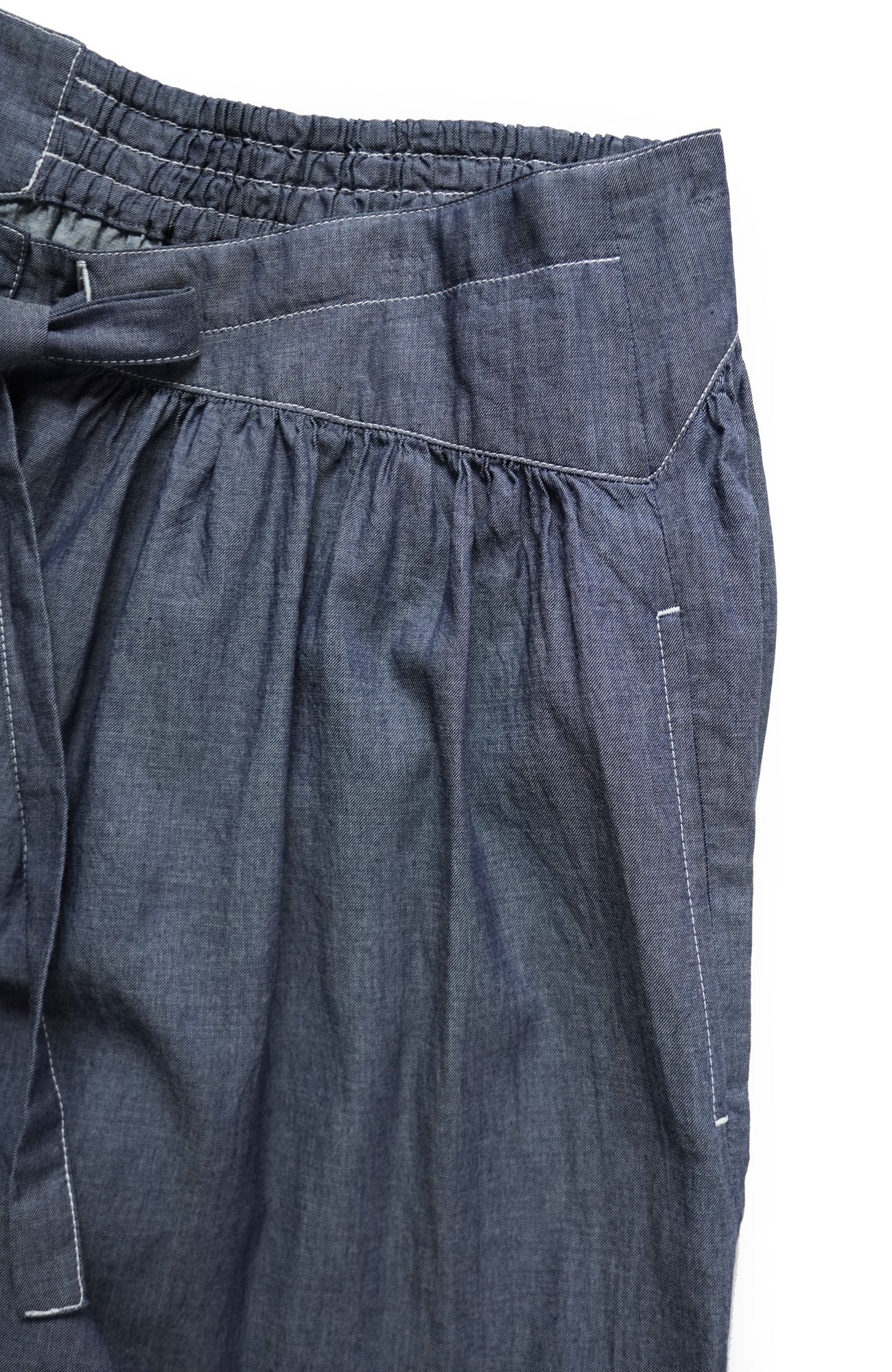 2.8ozデニムリボンワイドパンツ(2026 Summer Collection)