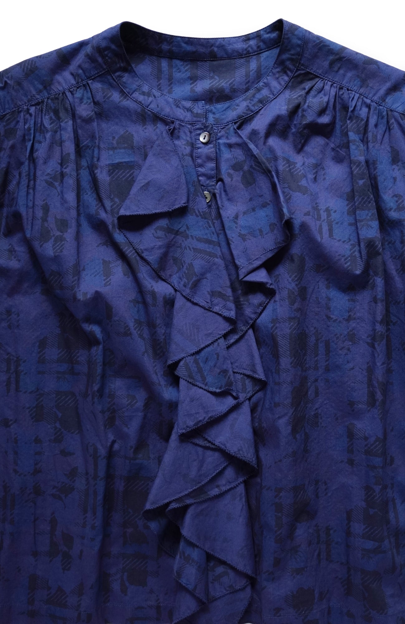 LIBERTY PRINTフロントラッフルブラウス(2026 Summer Collection)