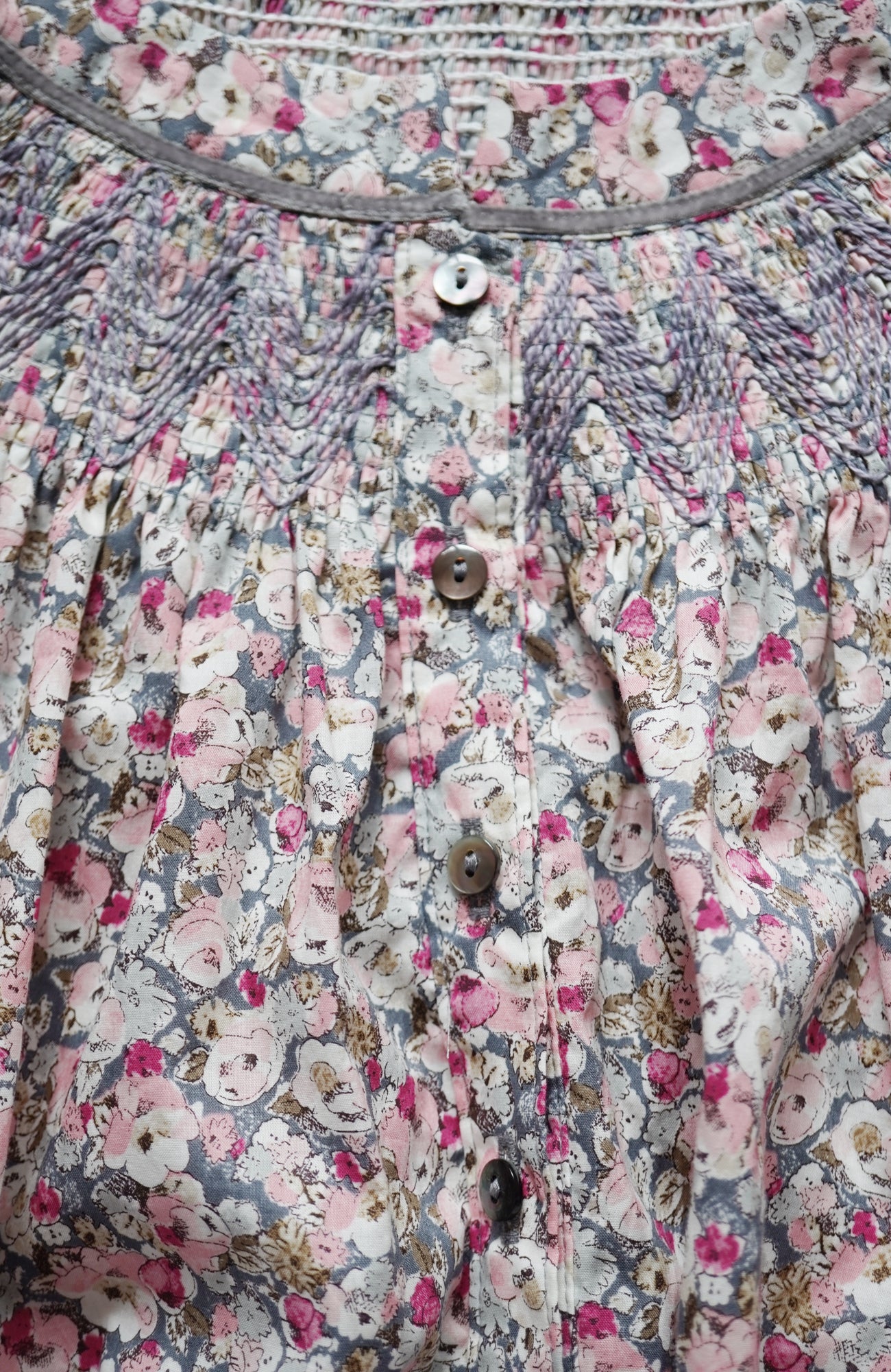 LIBERTY PRINTスモッキングドレス(2026 Autumn Collection)