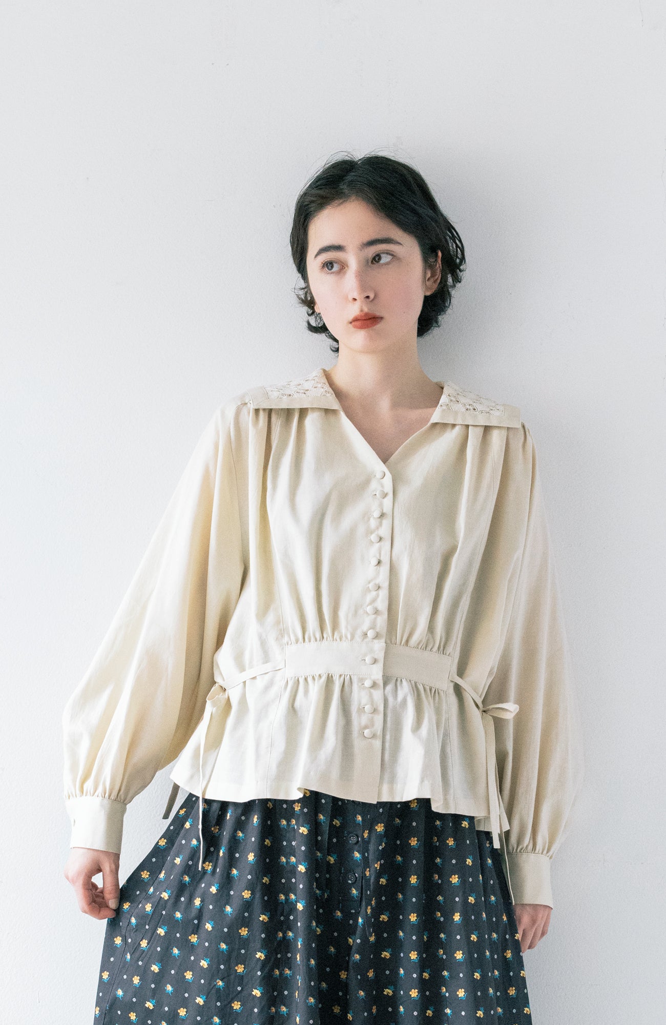 Lace Sailor Collar Blouse (2025 Autumn &amp; Winter Collection)