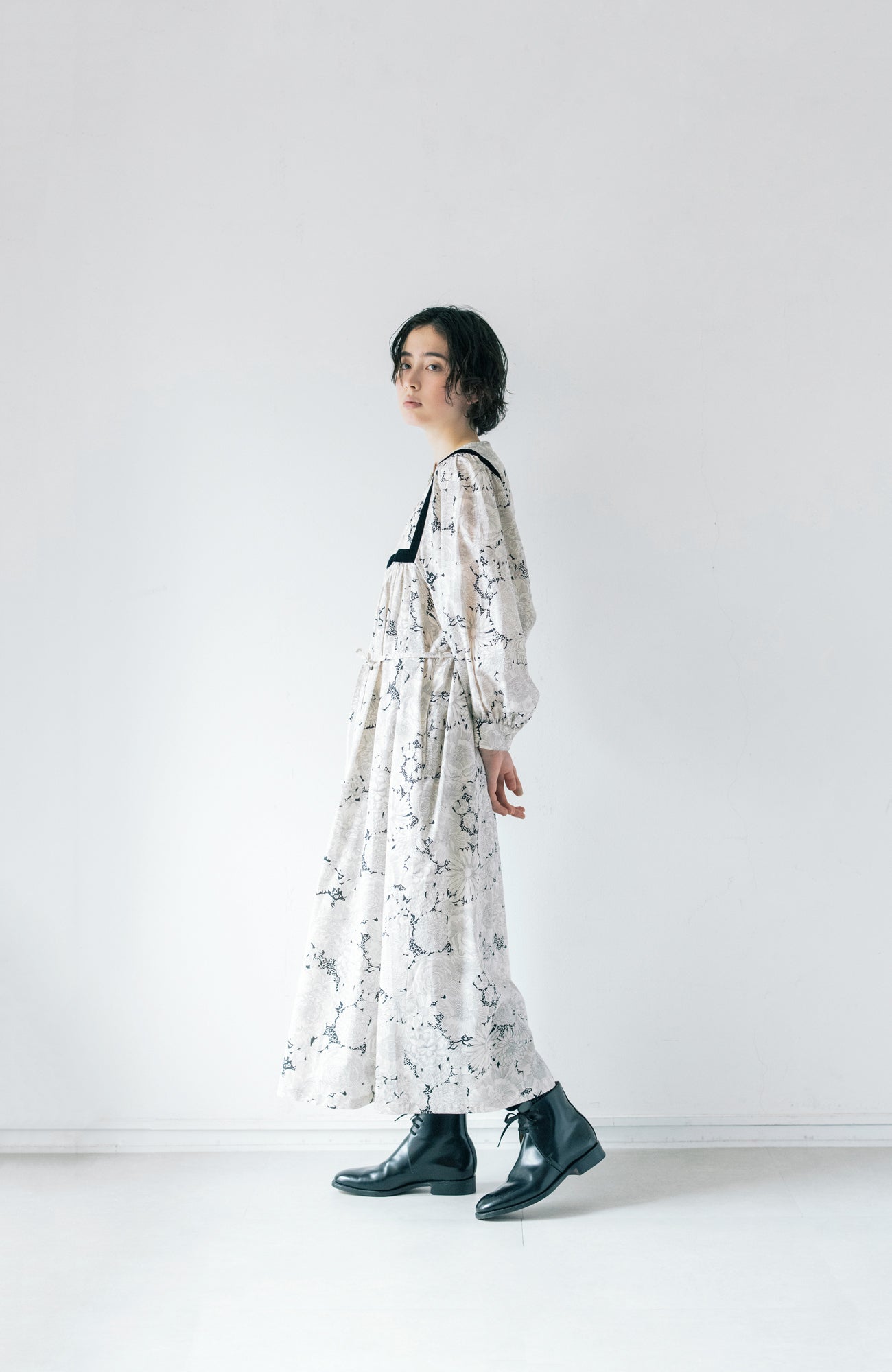 LIBERTY PRINT DRESS (2025 Autumn &amp; Winter Collection)