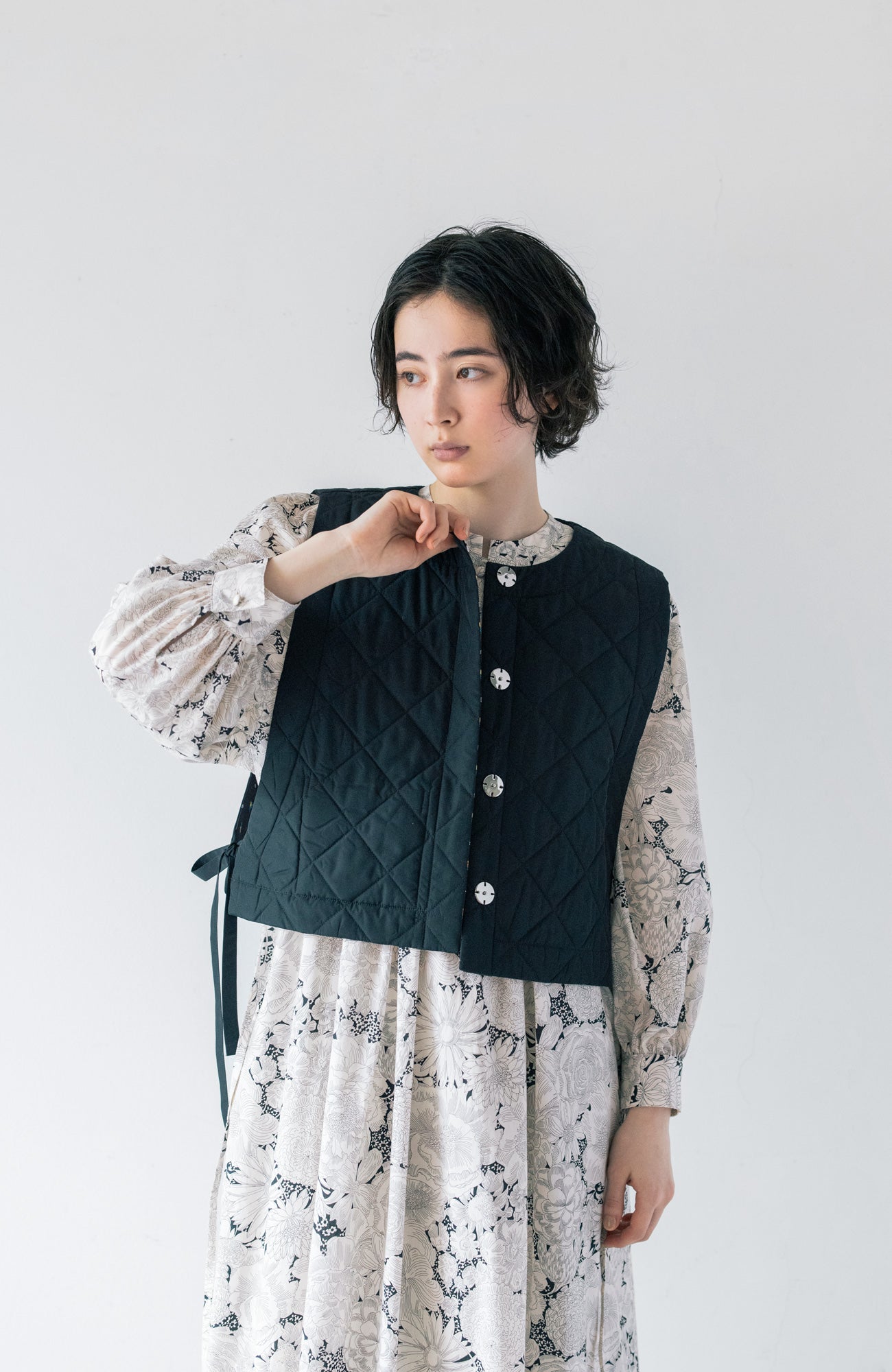 LIBERTY PRINTリバーシブルキルティングベスト(2025 Autumn & Winter Collection)