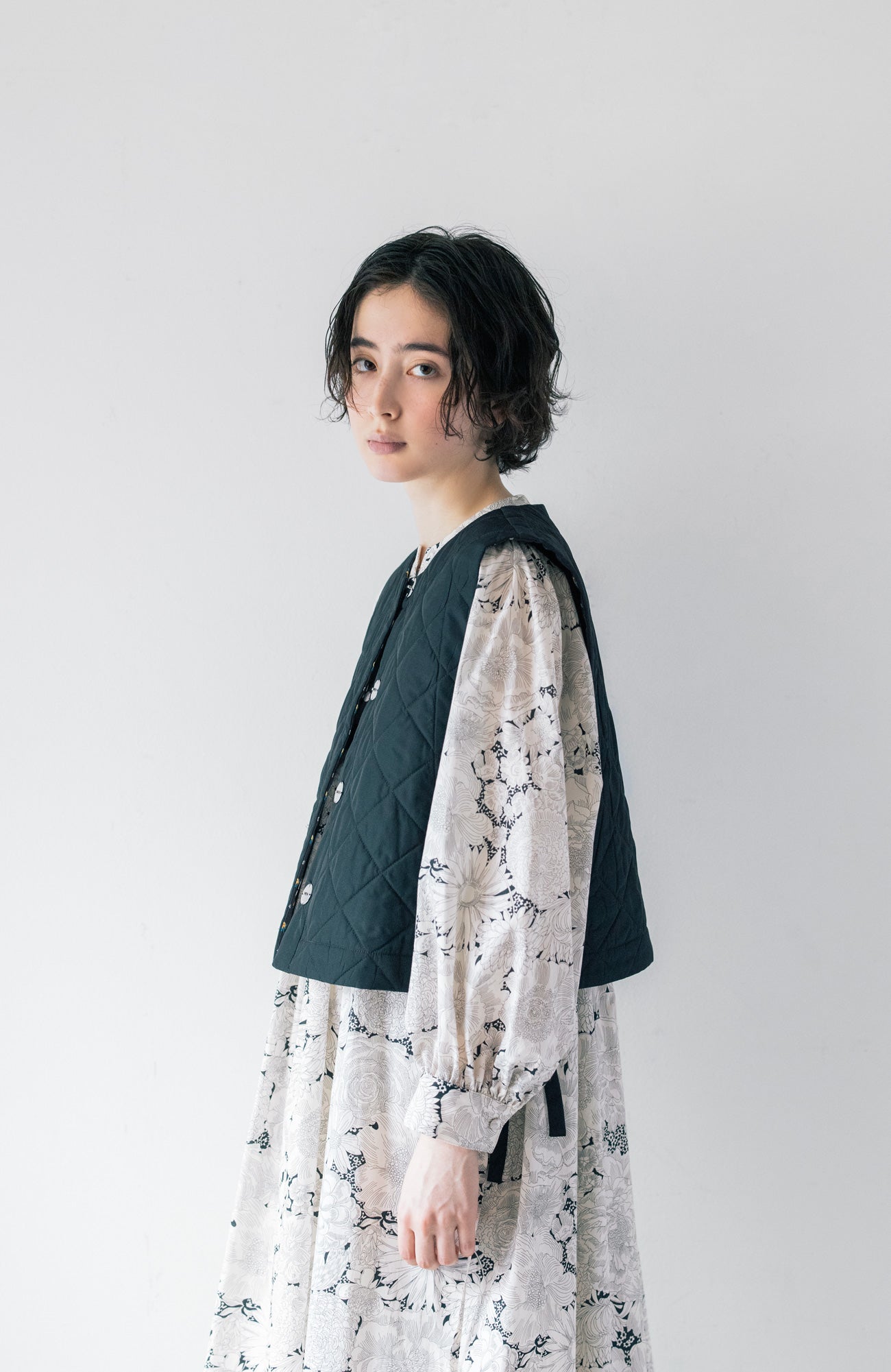 LIBERTY PRINTリバーシブルキルティングベスト(2025 Autumn & Winter Collection)