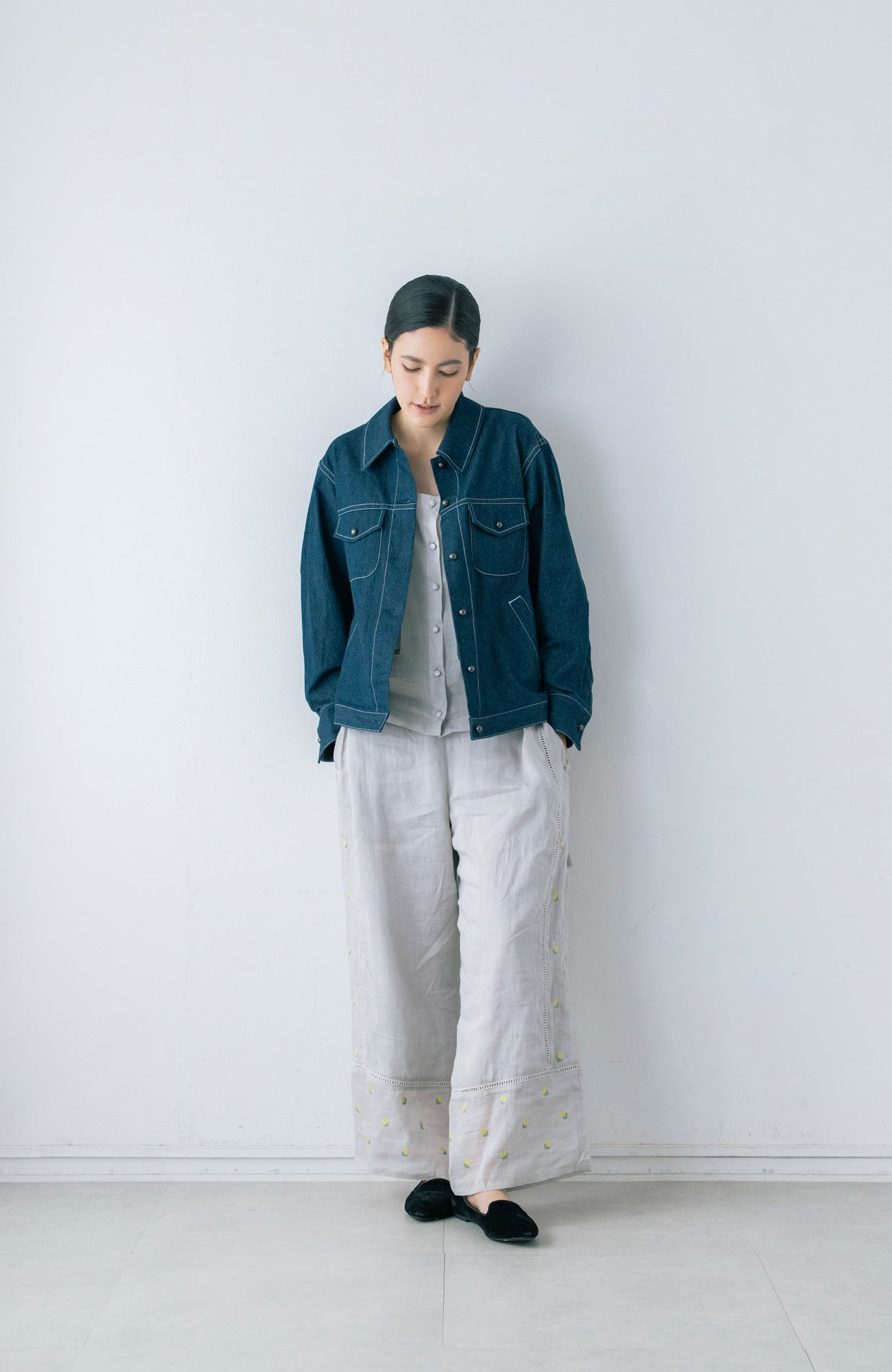 バックフレアデニムジャケット(2026 Spring Collection)