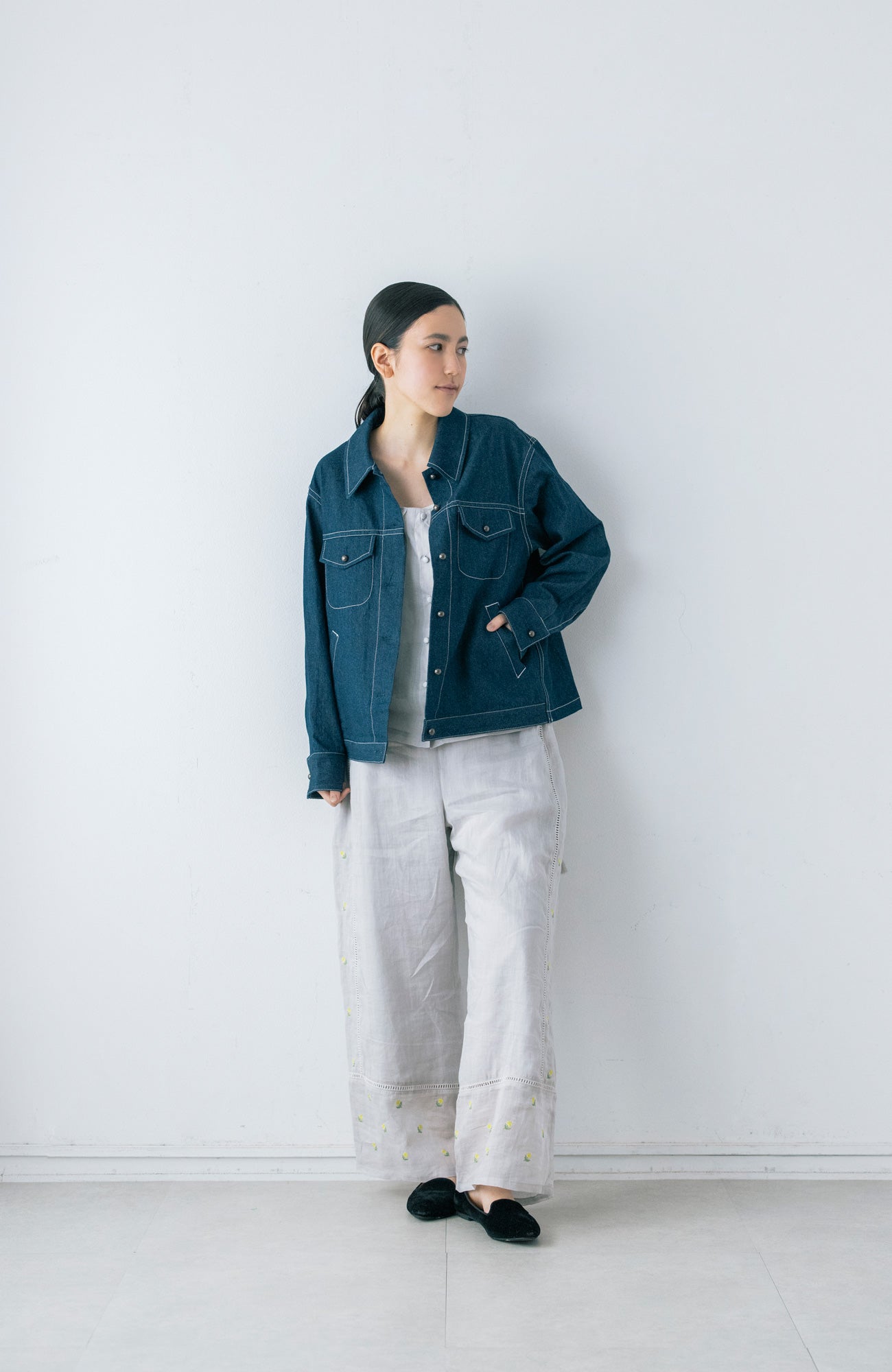 バックフレアデニムジャケット(2026 Spring Collection)