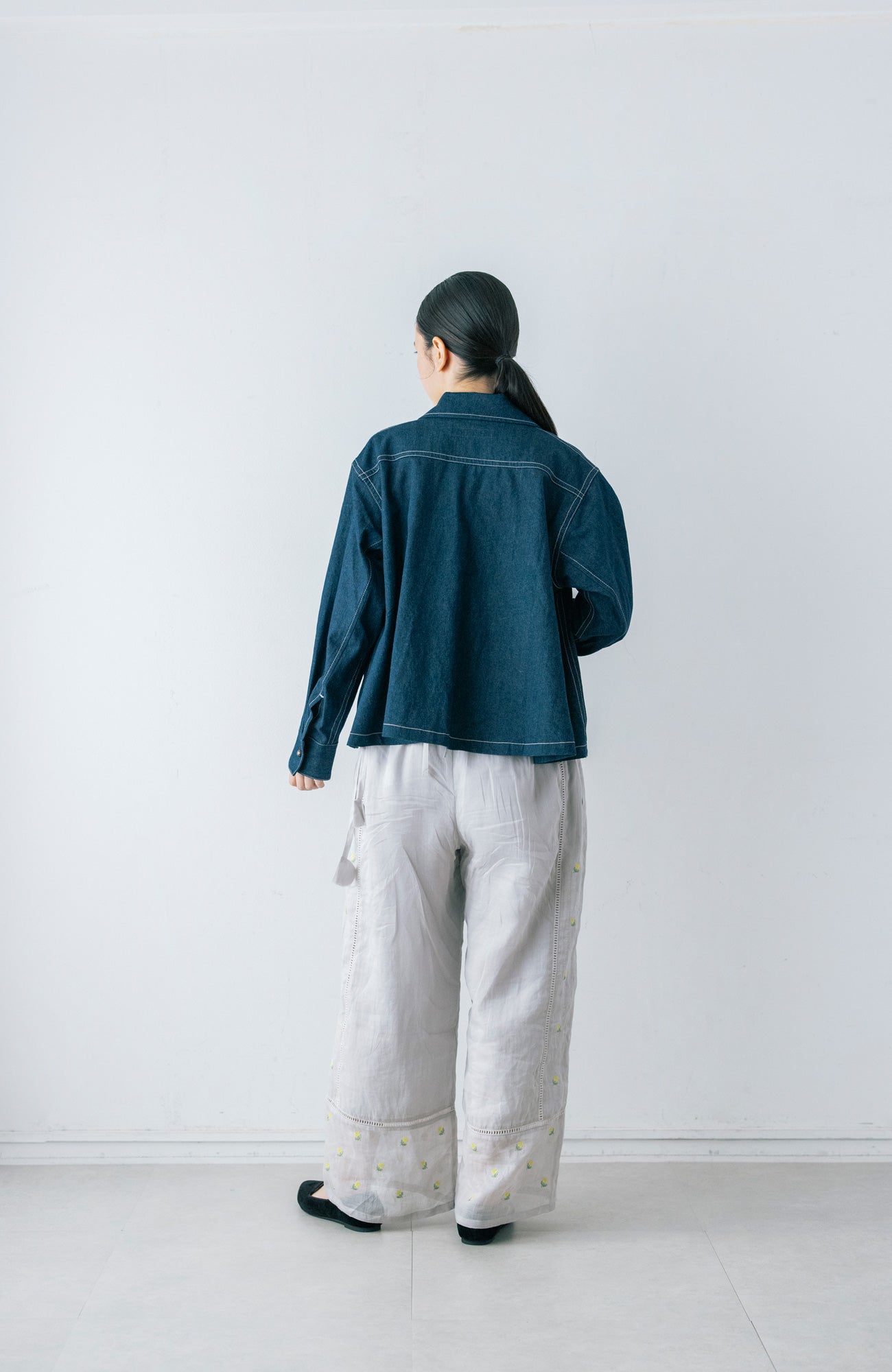 バックフレアデニムジャケット(2026 Spring Collection)