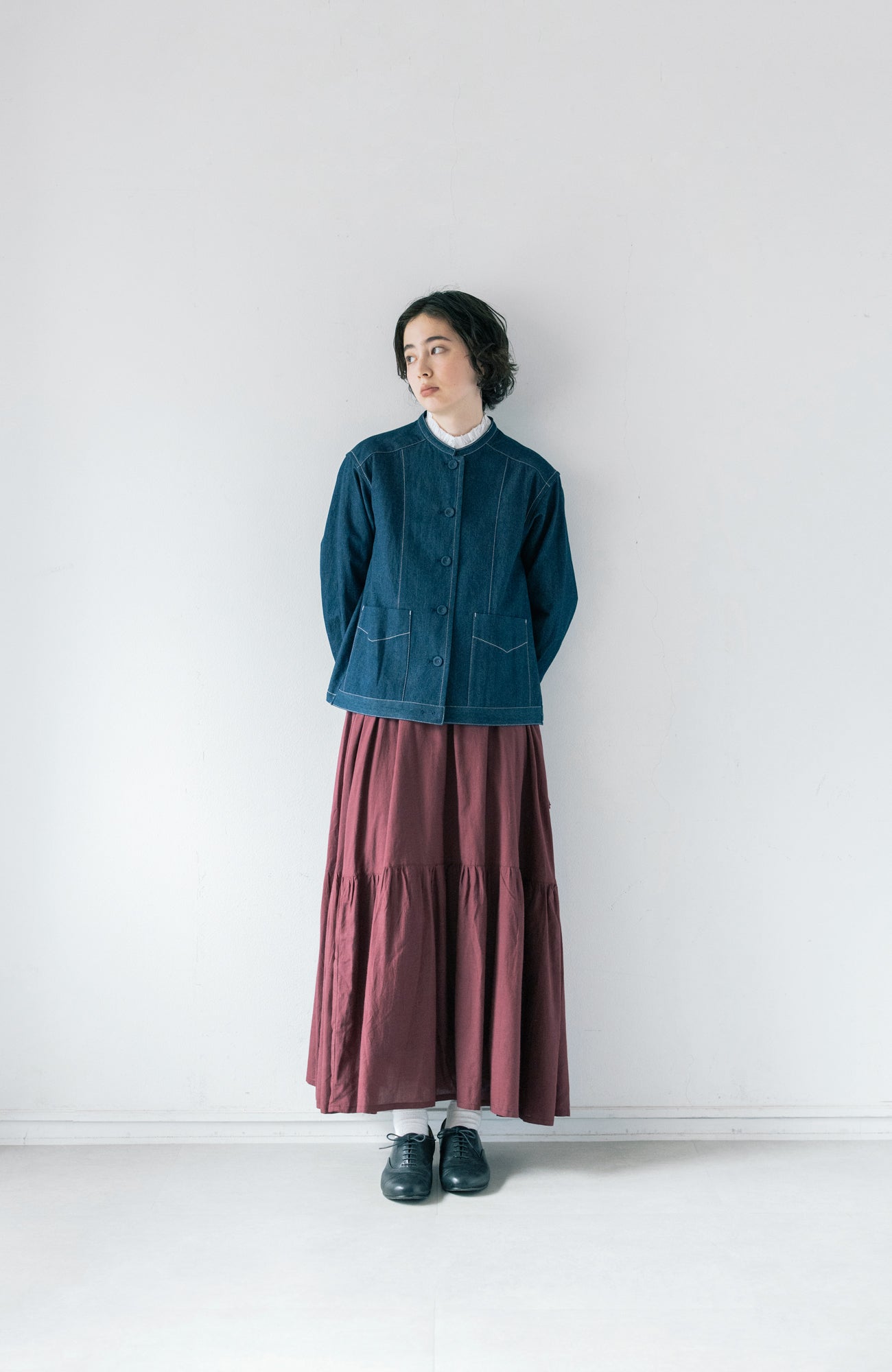 デニムバックフレアジャケット(2025 Autumn & Winter Collection)