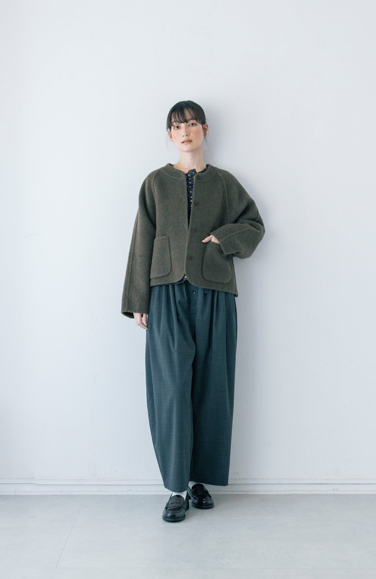 リバーシブルショートコート/シャギー(2025-2026 Winter & Pre-spring Collection)