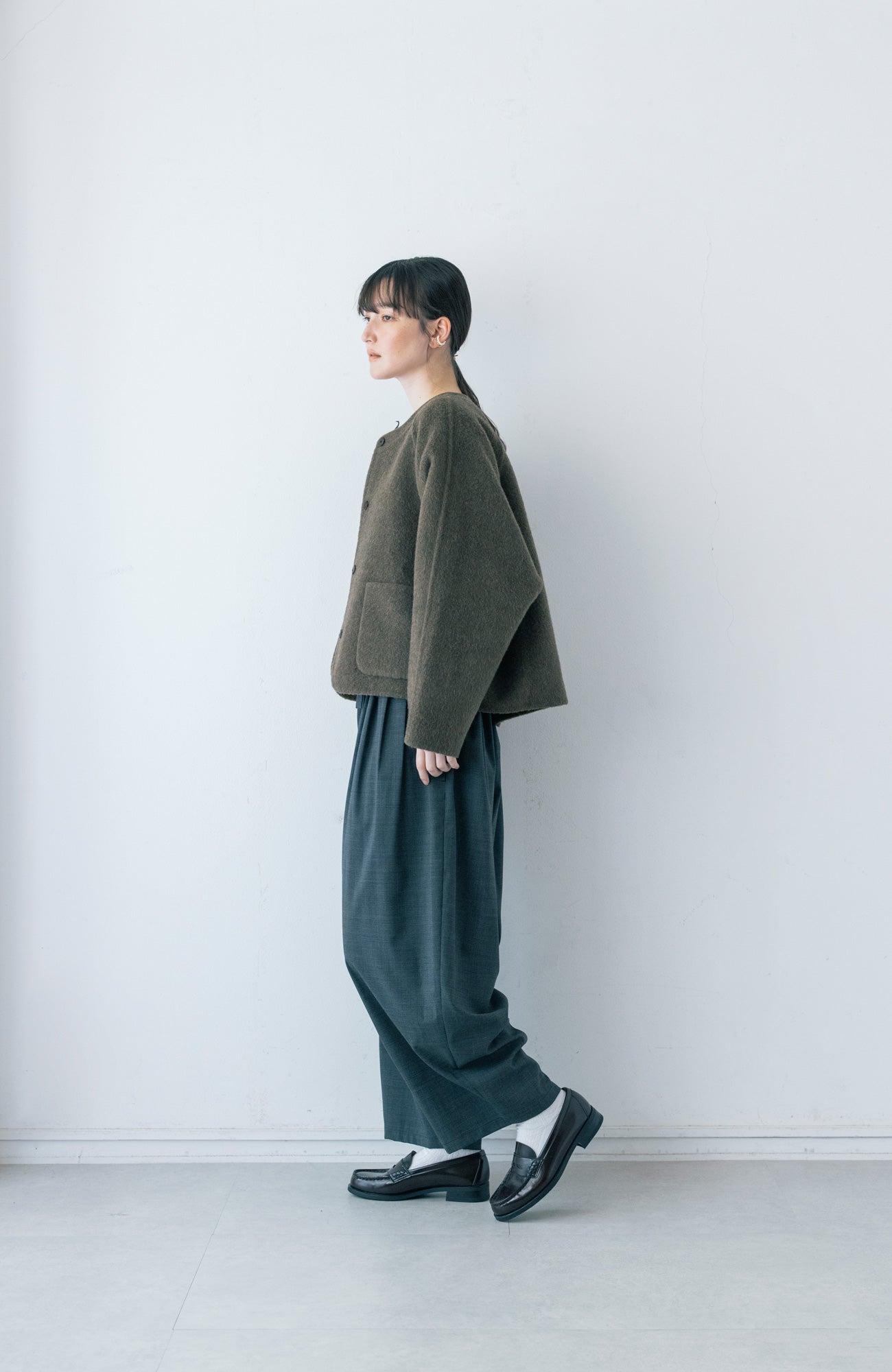 リバーシブルショートコート/シャギー(2025-2026 Winter & Pre-spring Collection)