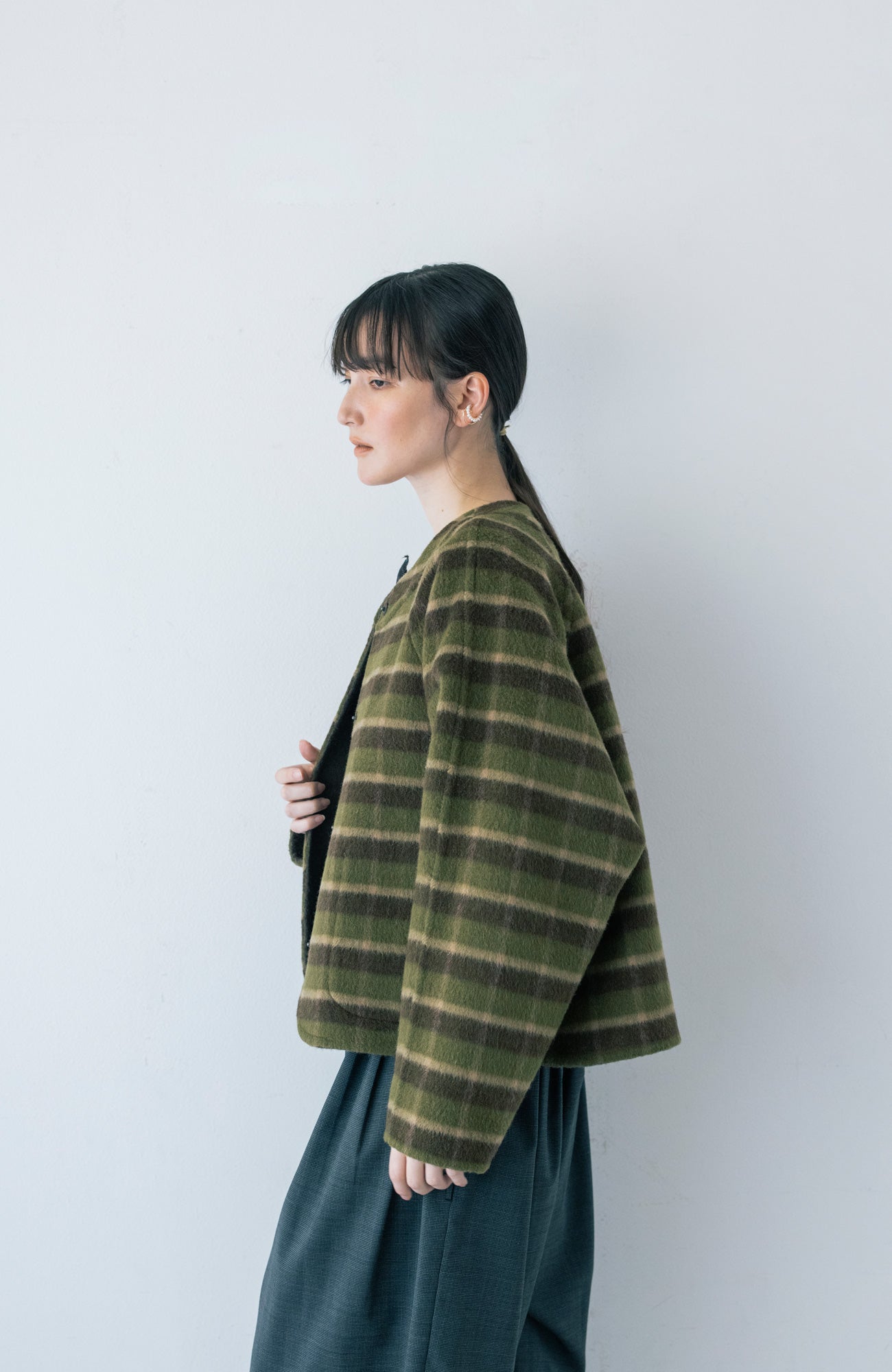 リバーシブルショートコート/シャギー(2025-2026 Winter & Pre-spring Collection)