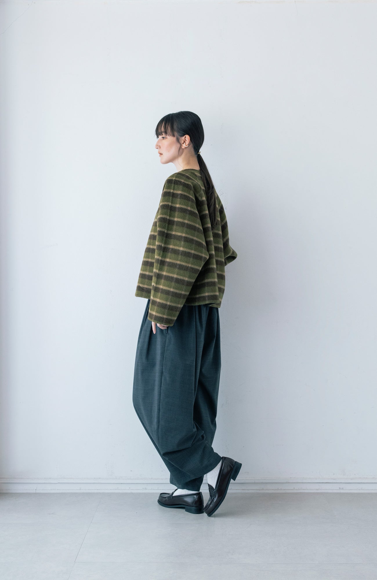リバーシブルショートコート/シャギー(2025-2026 Winter & Pre-spring Collection)