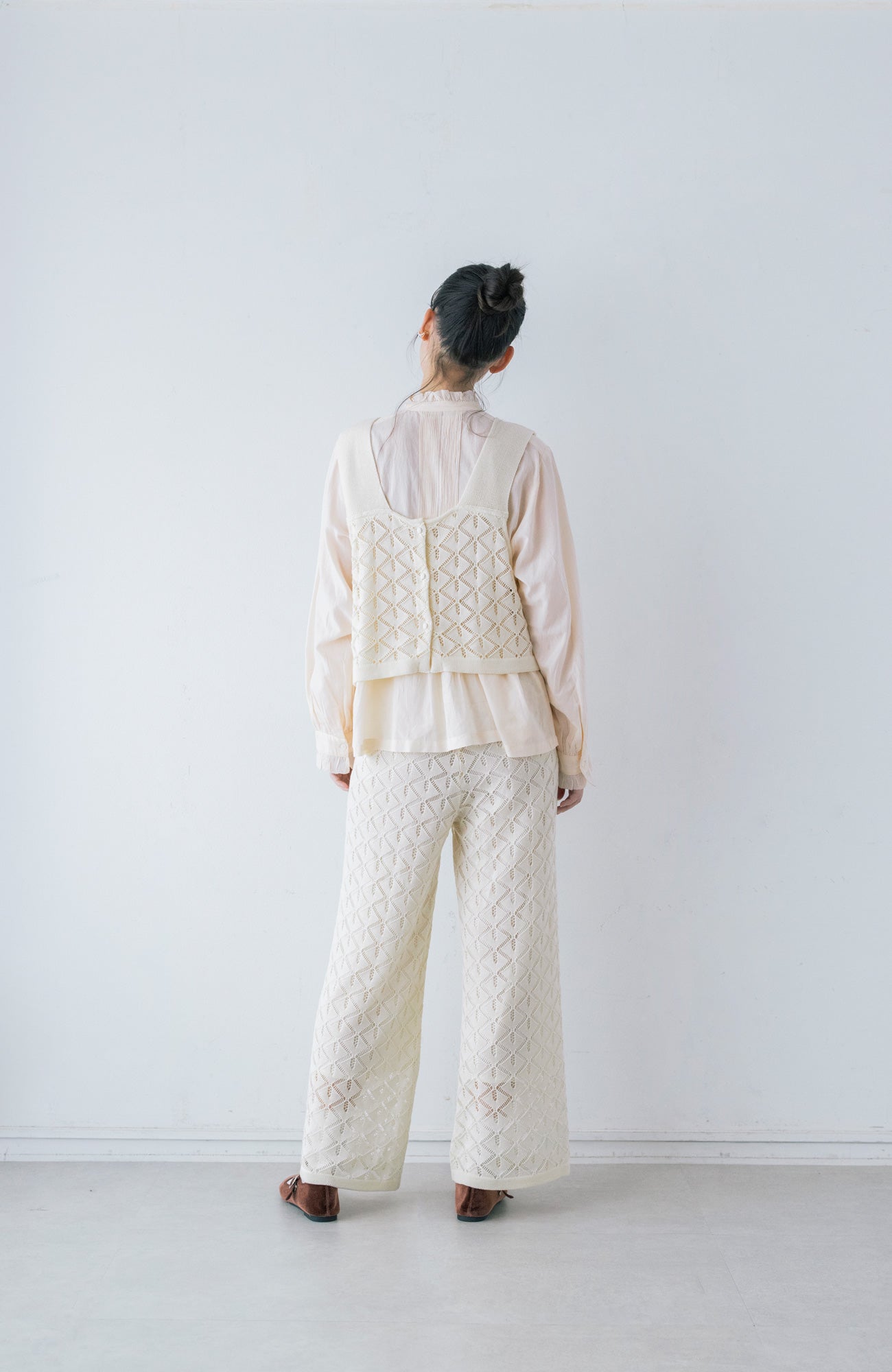 透かし編みニットパンツ(2025-2026 Winter & Pre-spring Collection)