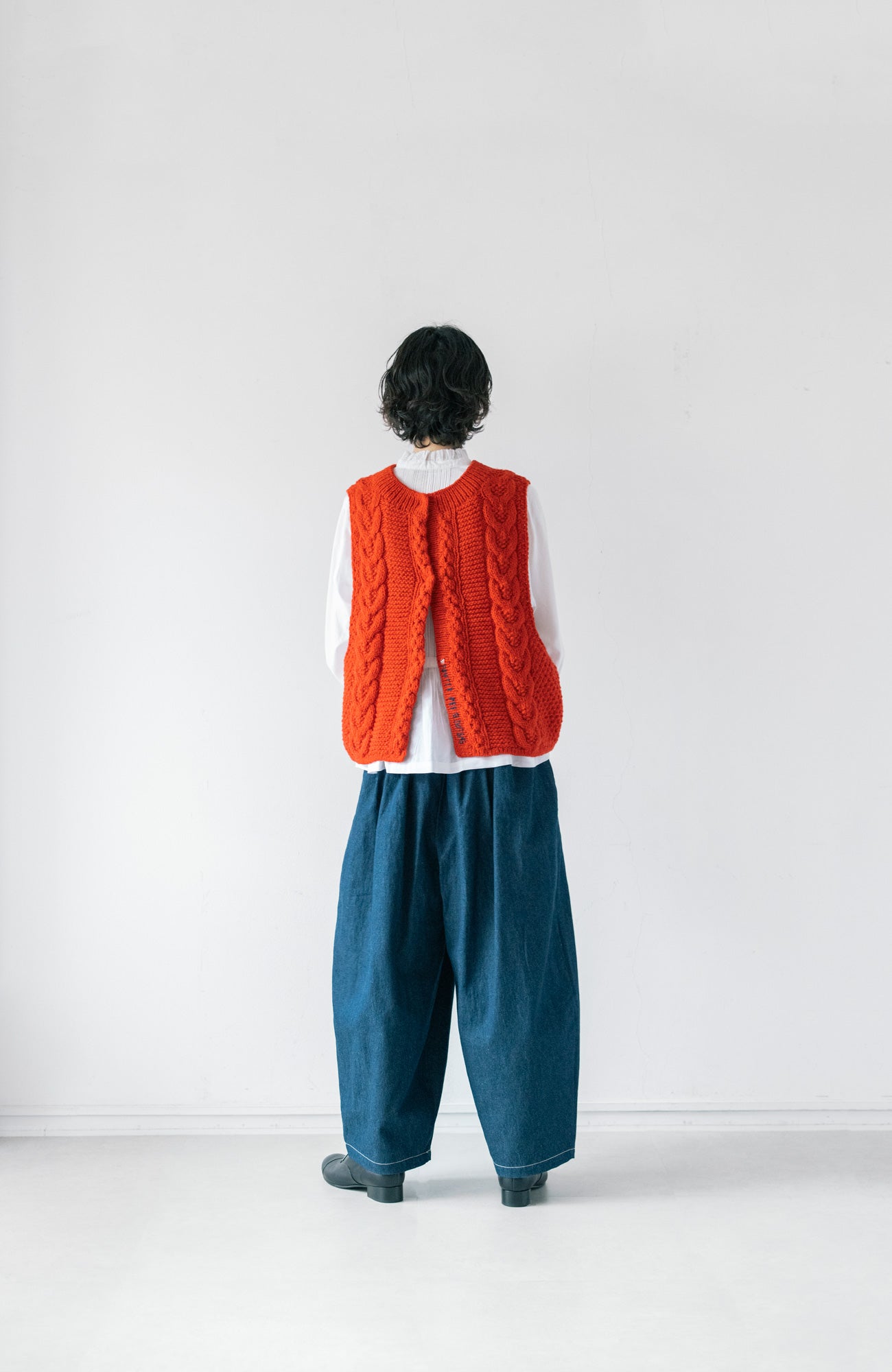 手編み2wayニットベスト(2025 Autumn & Winter Collection)