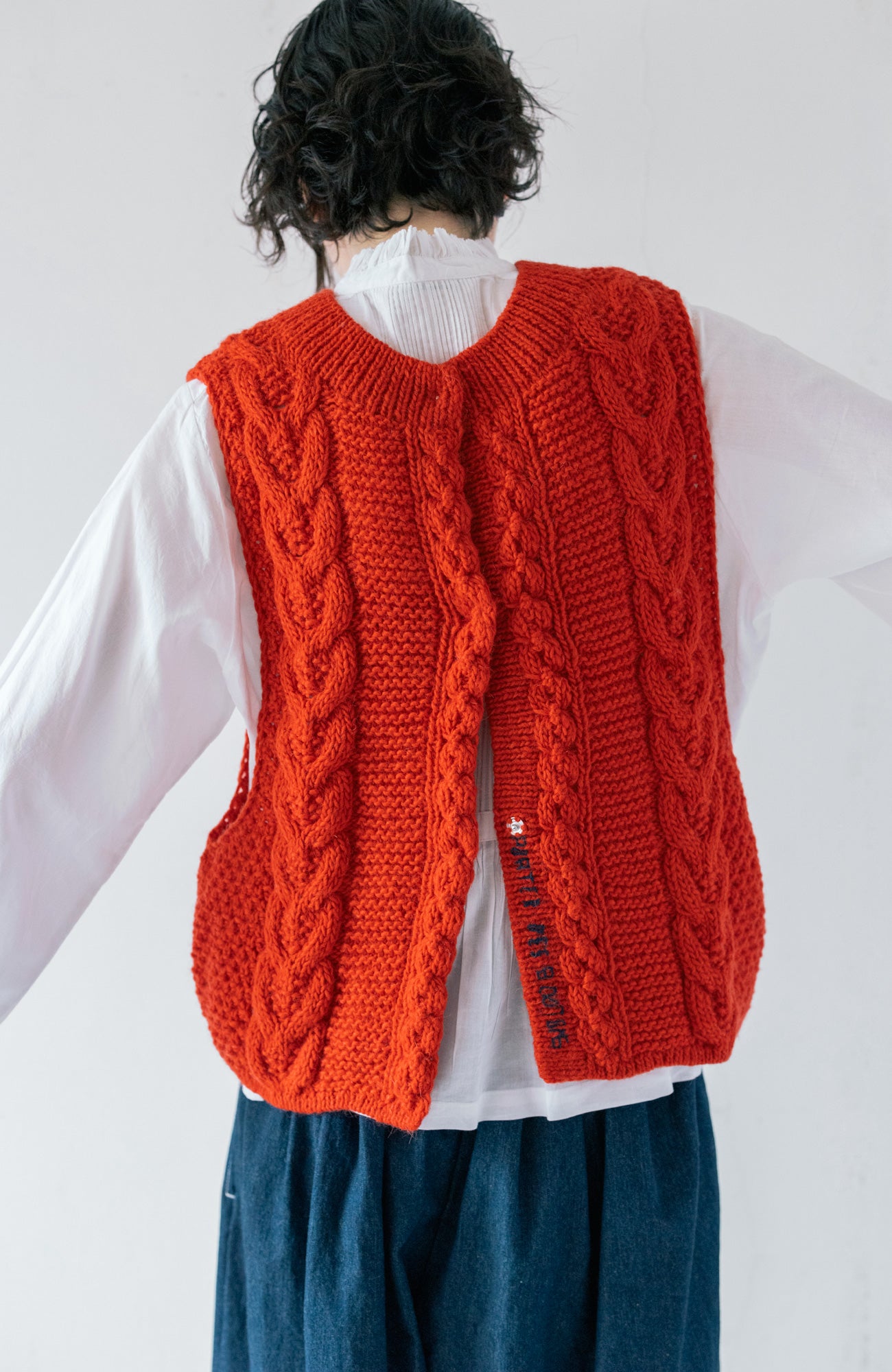 手編み2wayニットベスト(2025 Autumn & Winter Collection)