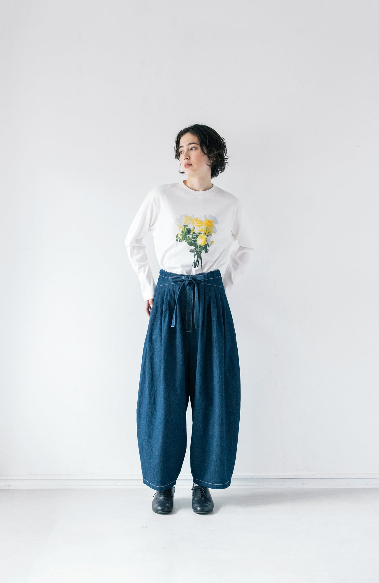 bouquet long sleeve T-shirt collar (2025 Autumn &amp; Winter Collection)