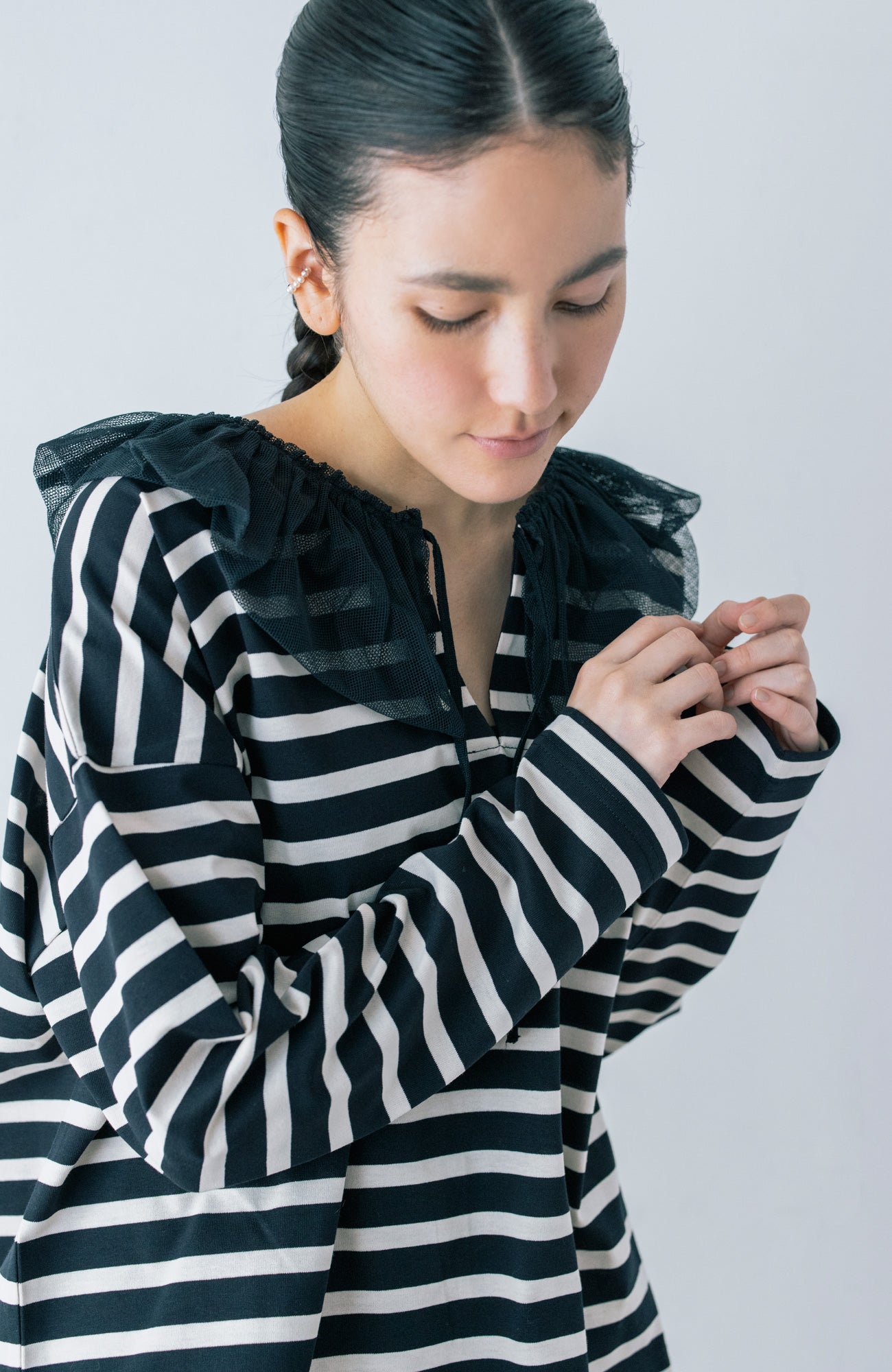 チュールカラーバスクシャツ(2026 Spring Collection)