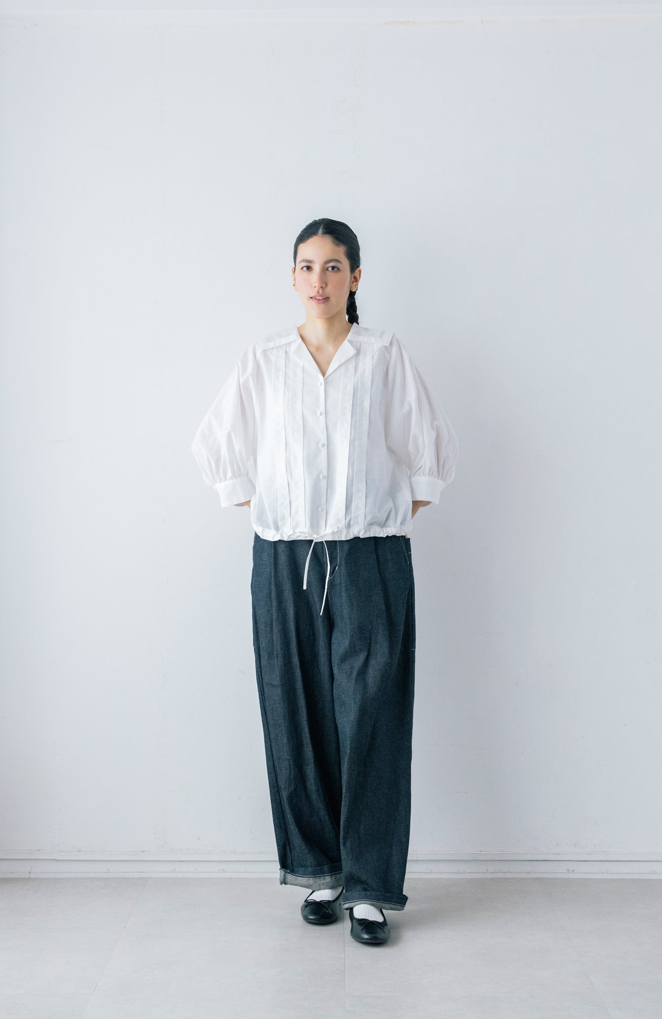 Petite fleurセーラーカラーブラウス(2026 Spring Collection)