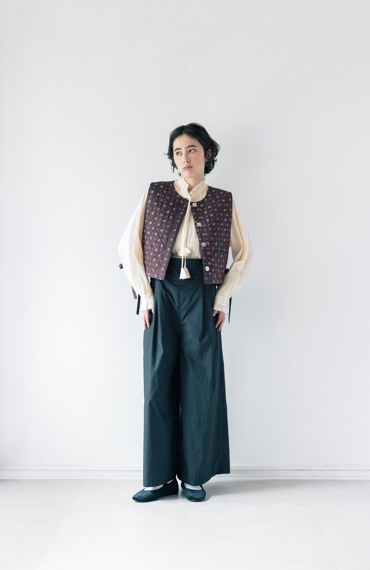 LIBERTY PRINTリバーシブルキルティングベスト(2025 Autumn & Winter Collection)