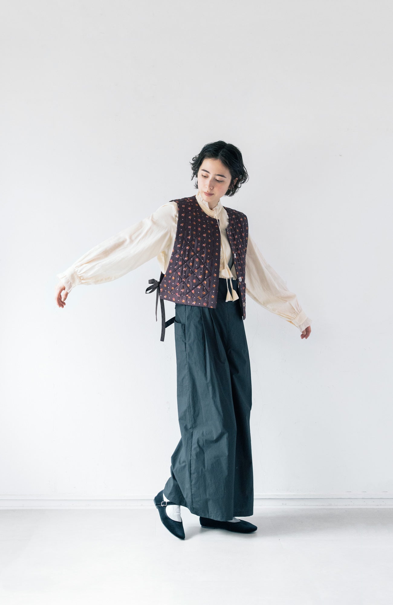 LIBERTY PRINTリバーシブルキルティングベスト(2025 Autumn & Winter Collection)