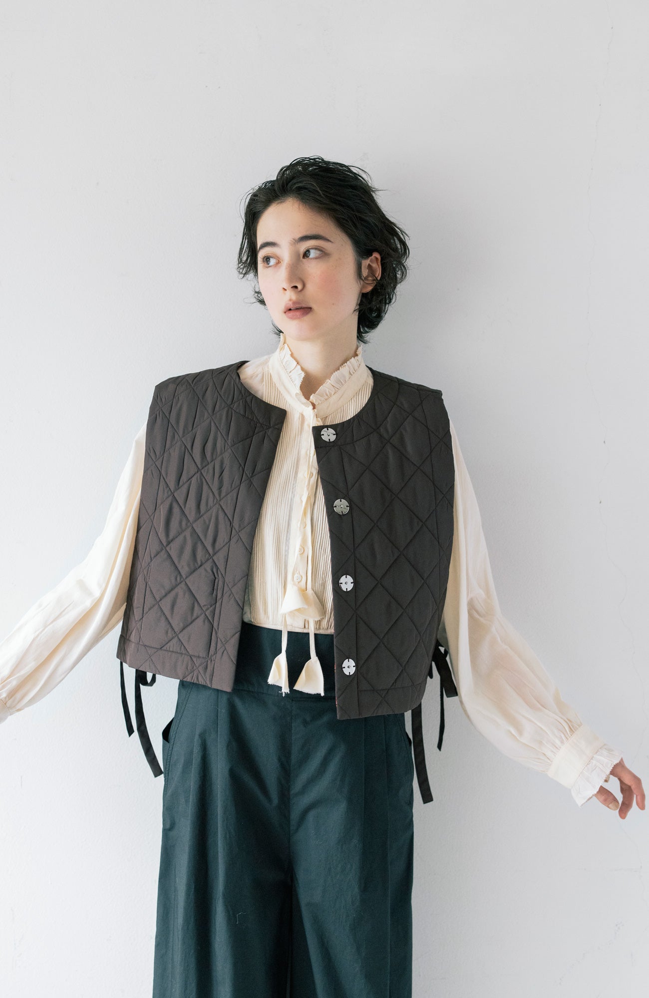 LIBERTY PRINTリバーシブルキルティングベスト(2025 Autumn & Winter Collection)