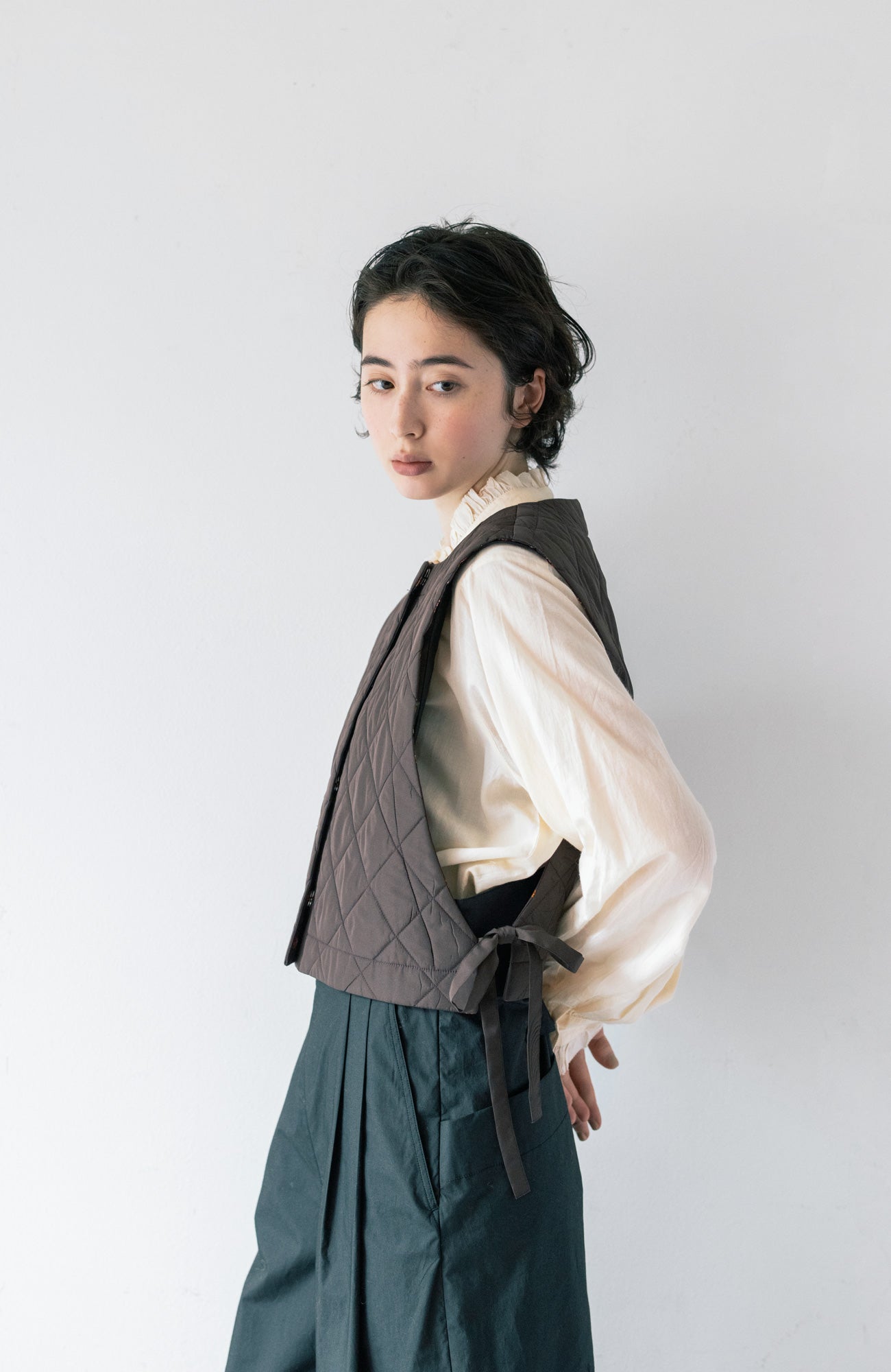 LIBERTY PRINTリバーシブルキルティングベスト(2025 Autumn & Winter Collection)