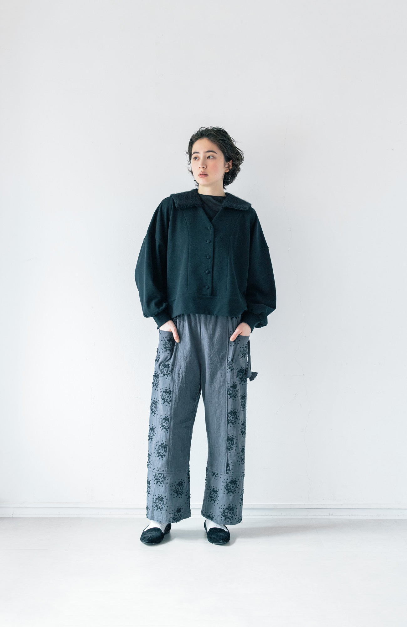 Shaggy Sailor Collar Pullover (2025 Autumn &amp; Winter Collection)