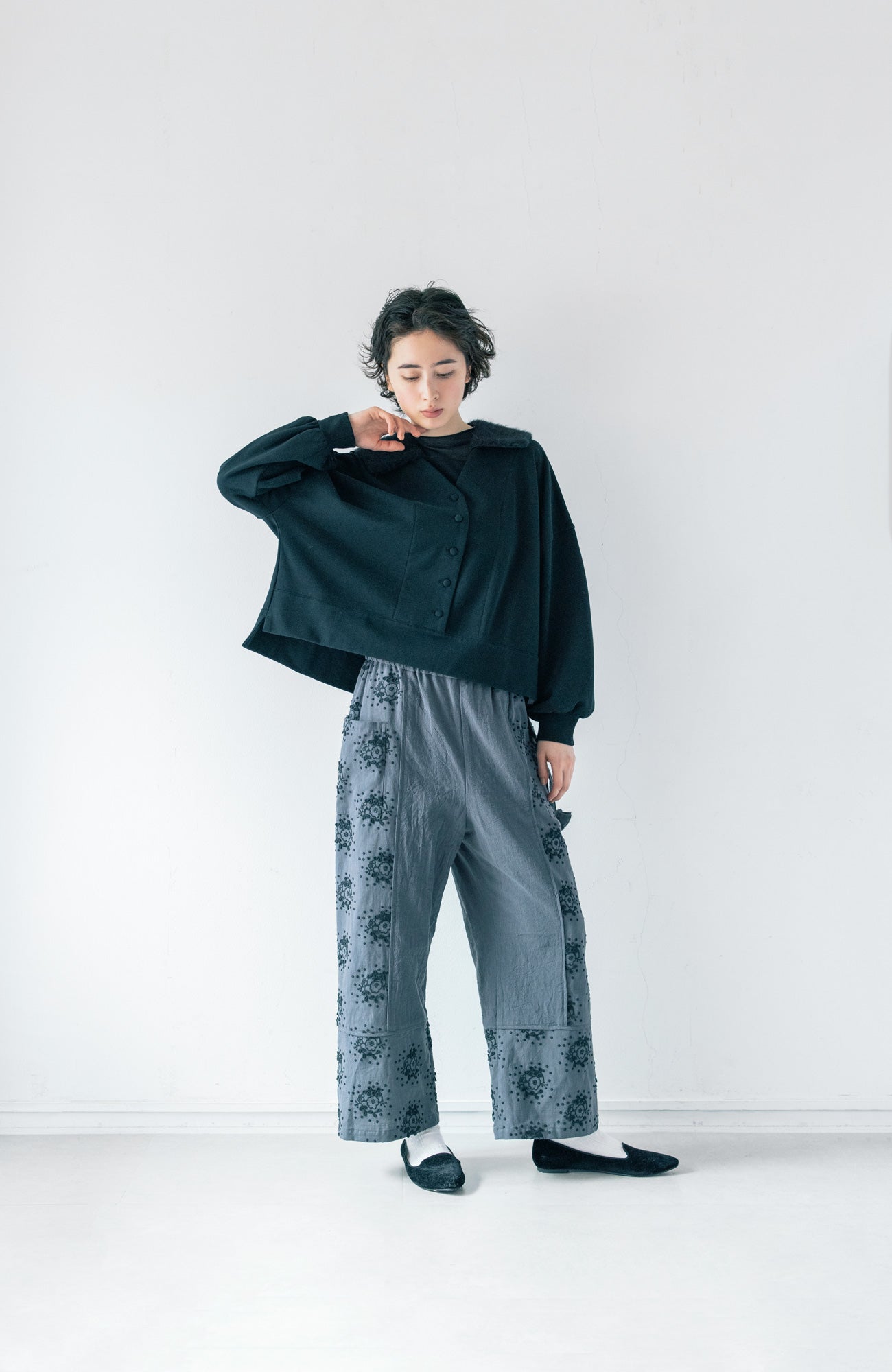 Shaggy Sailor Collar Pullover (2025 Autumn &amp; Winter Collection)