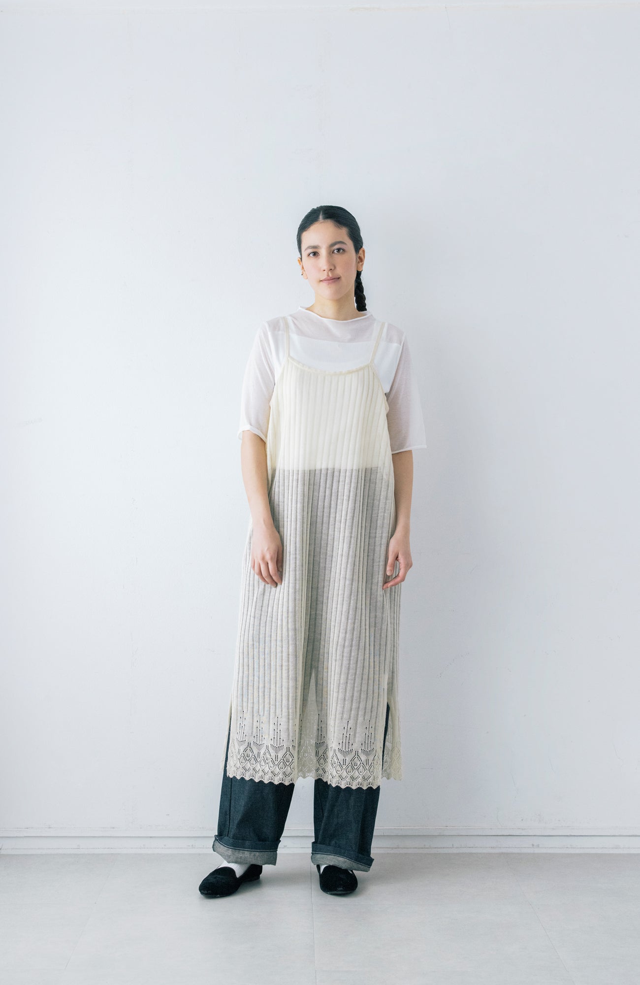 オーガニックラミーニットキャミドレス(2026 Spring Collection)