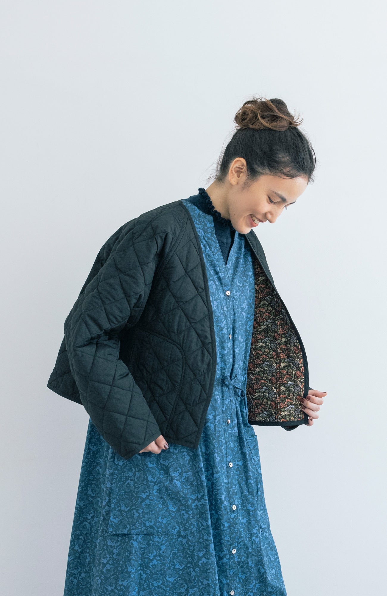 Reversible quilted jacket (2024-25 Winter &amp; Pre-Spring Collection)