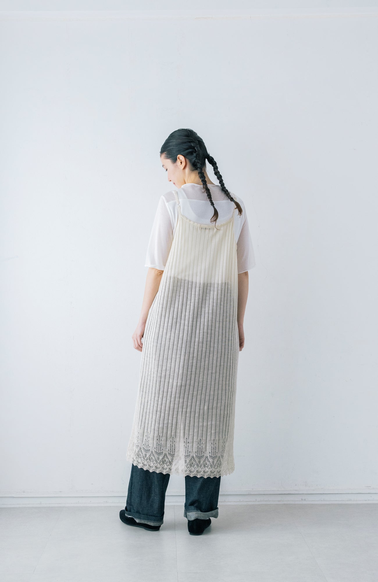 オーガニックラミーニットキャミドレス(2026 Spring Collection)