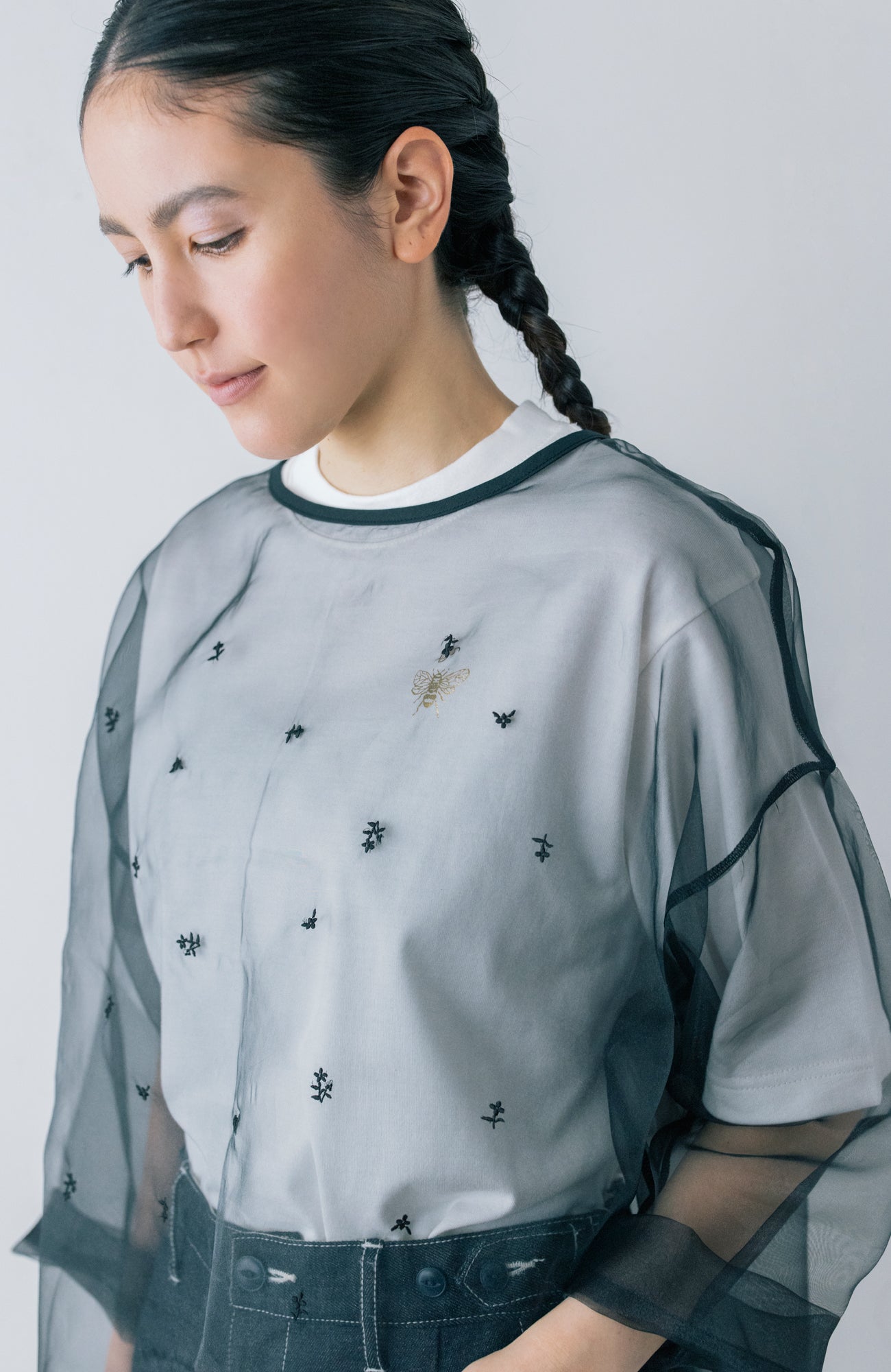 Petite fleurオーガンジープルオーバー(2026 Spring Collection)