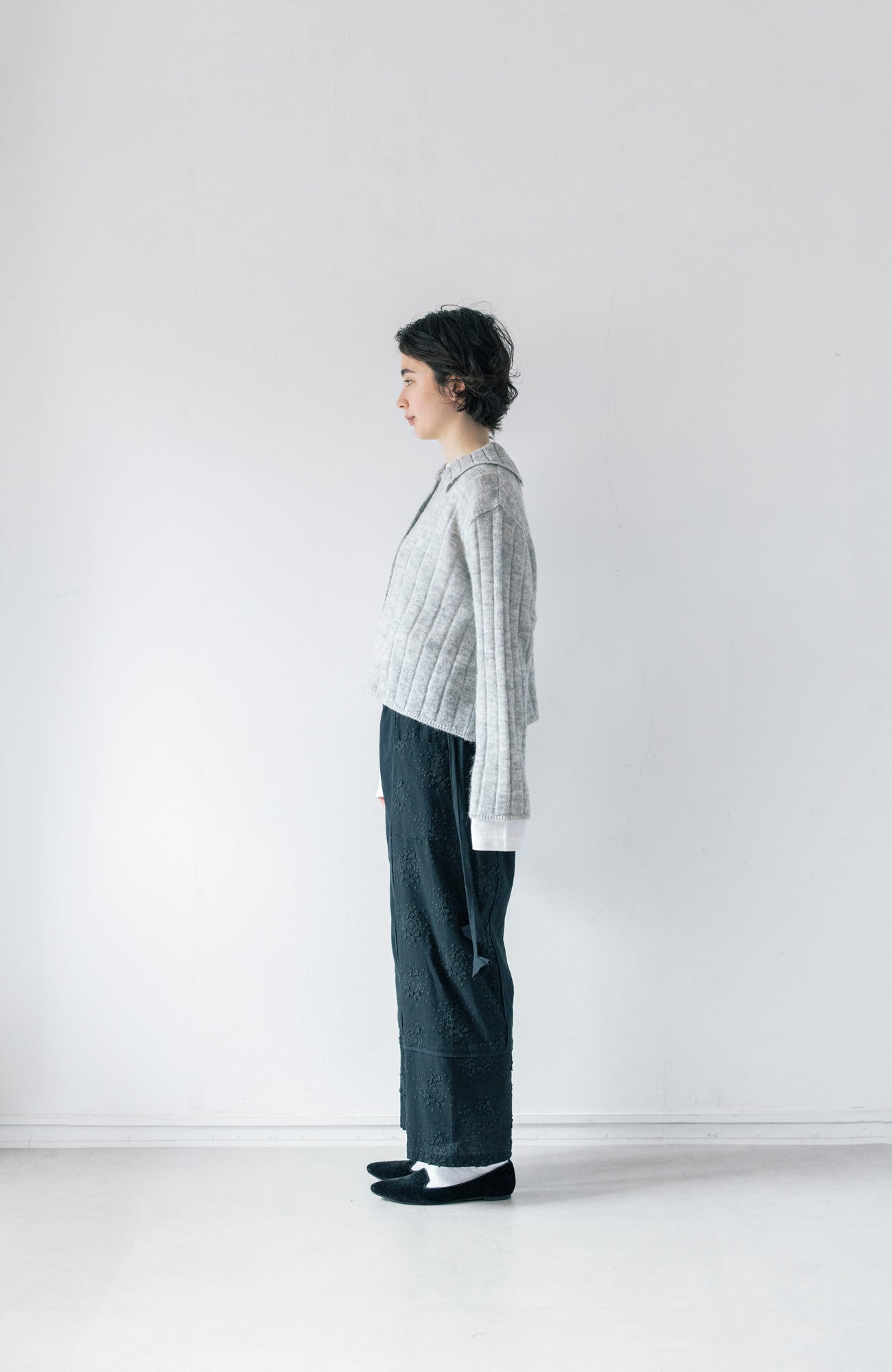 ワイドカラーニットカーディガン(2025 Autumn & Winter Collection)