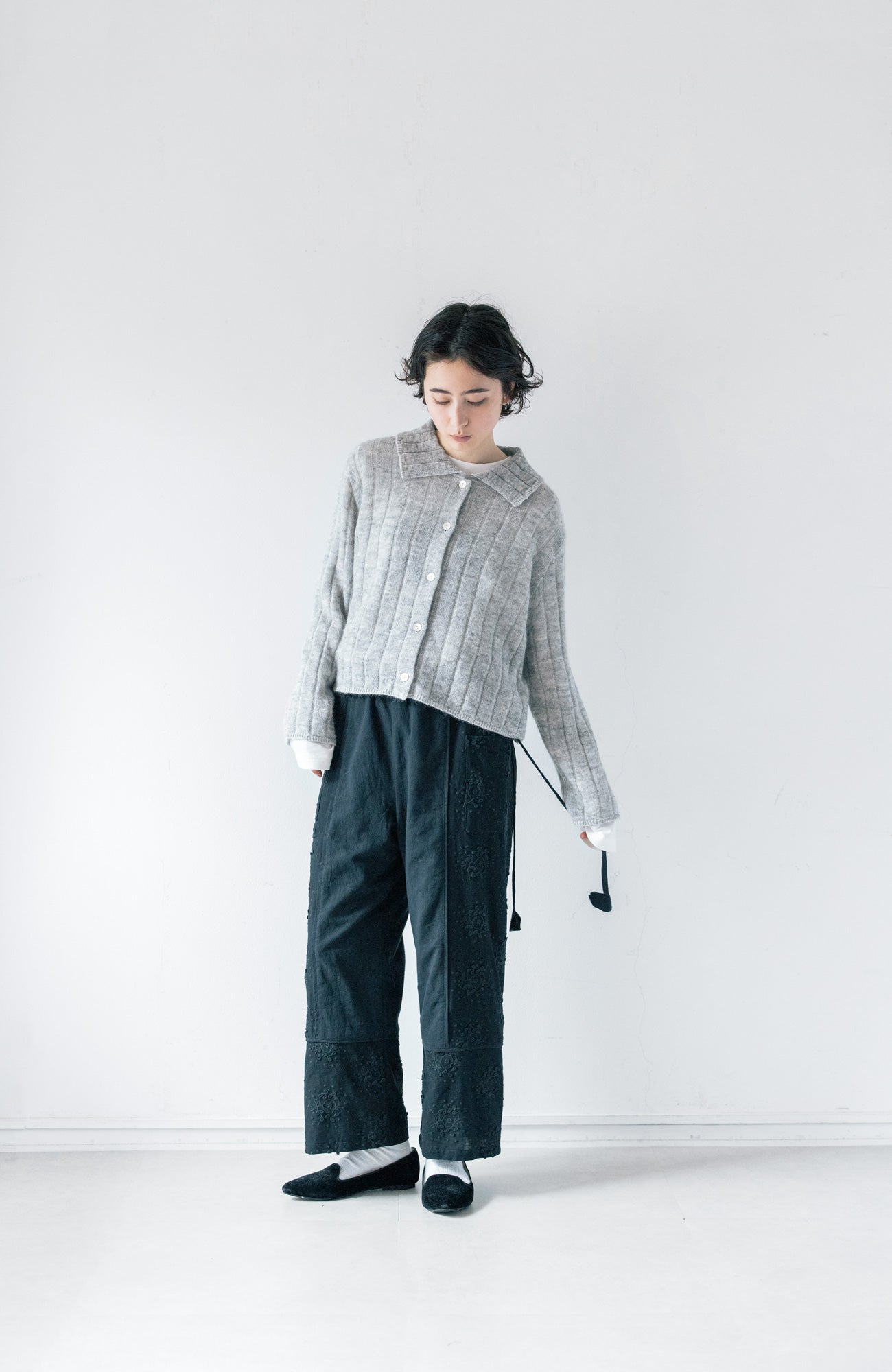 ワイドカラーニットカーディガン(2025 Autumn & Winter Collection)