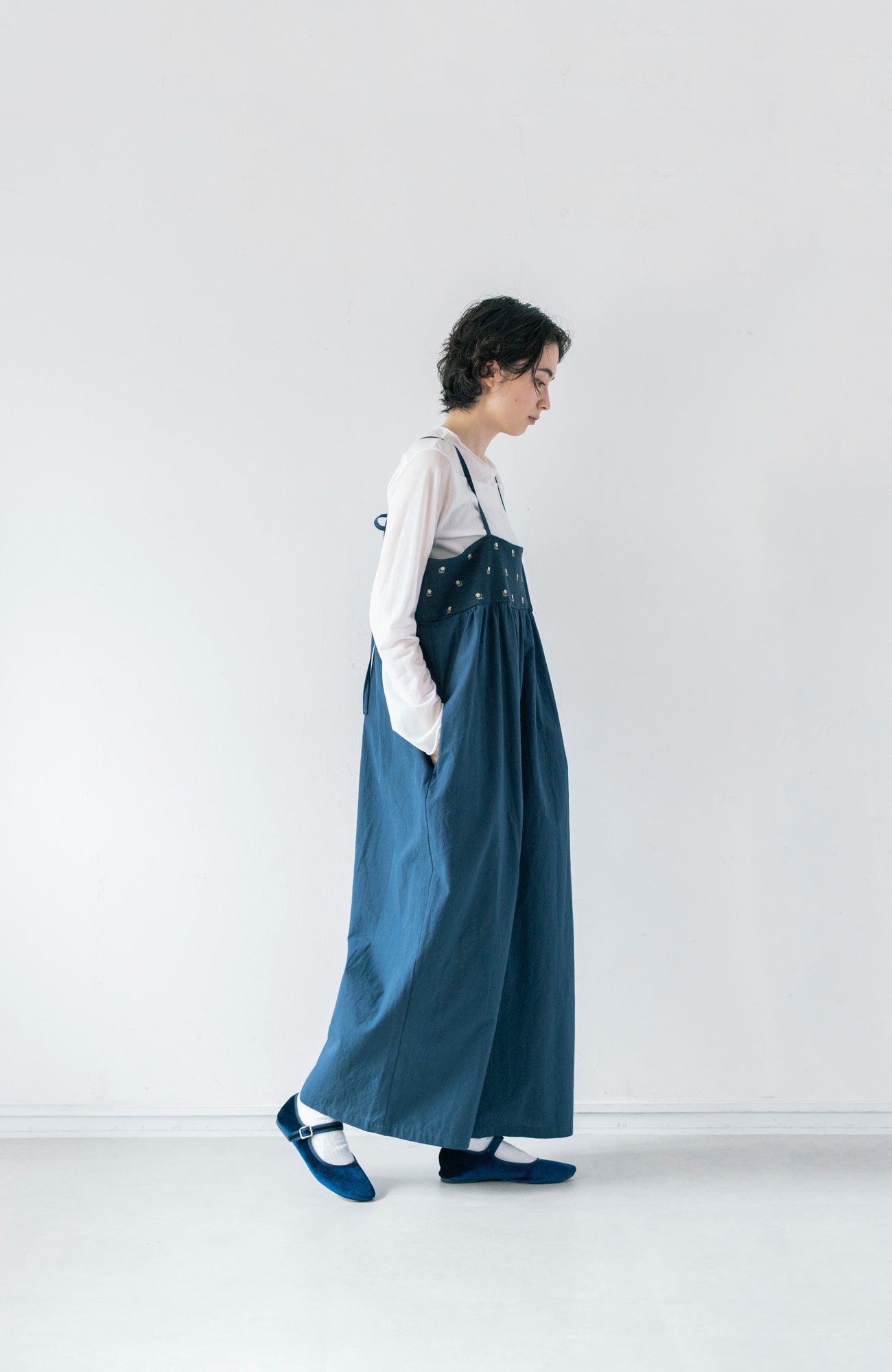 boutons knit yoke overalls (2025 Autumn &amp; Winter Collection)