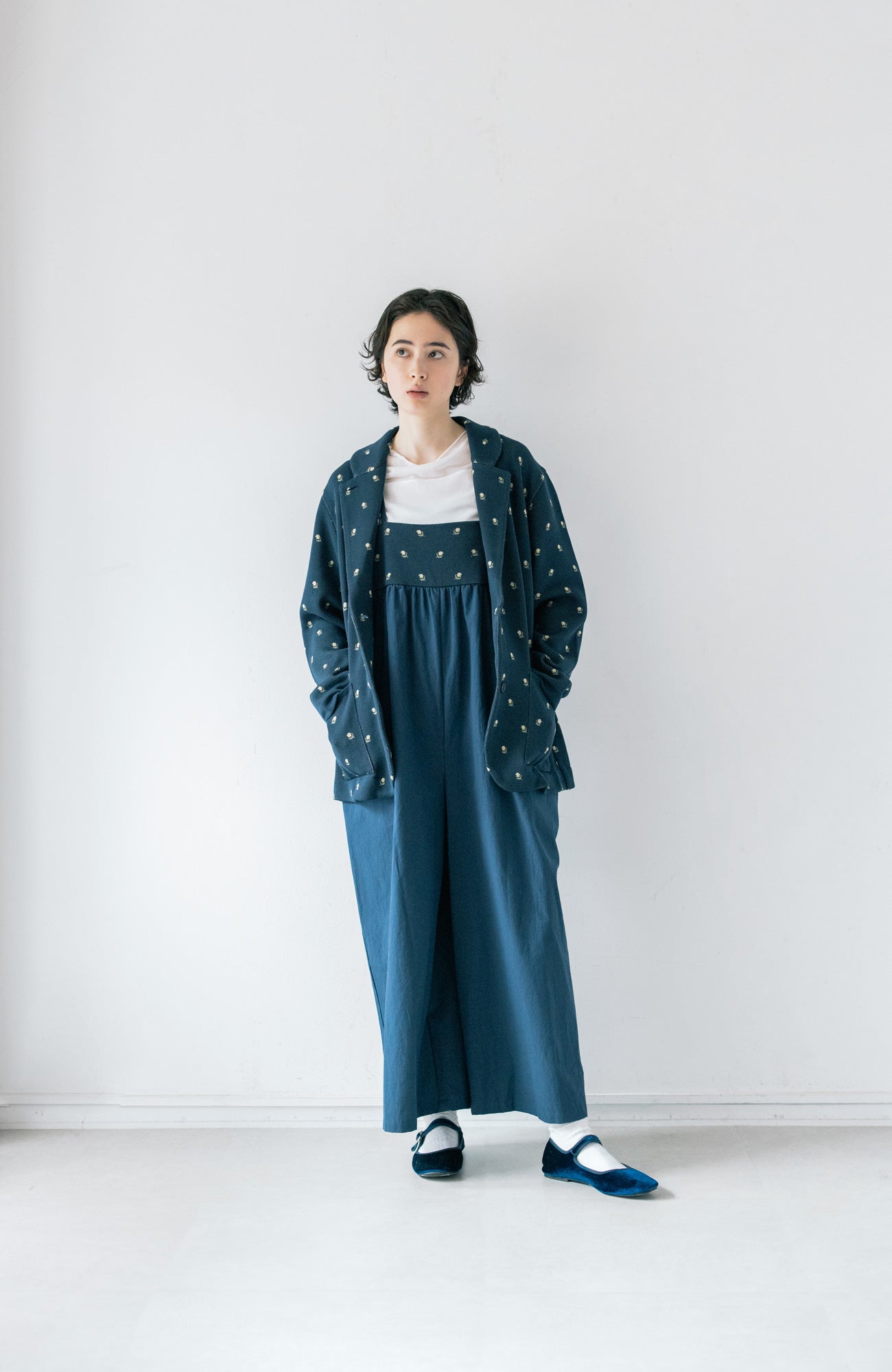 boutons knit yoke overalls (2025 Autumn &amp; Winter Collection)