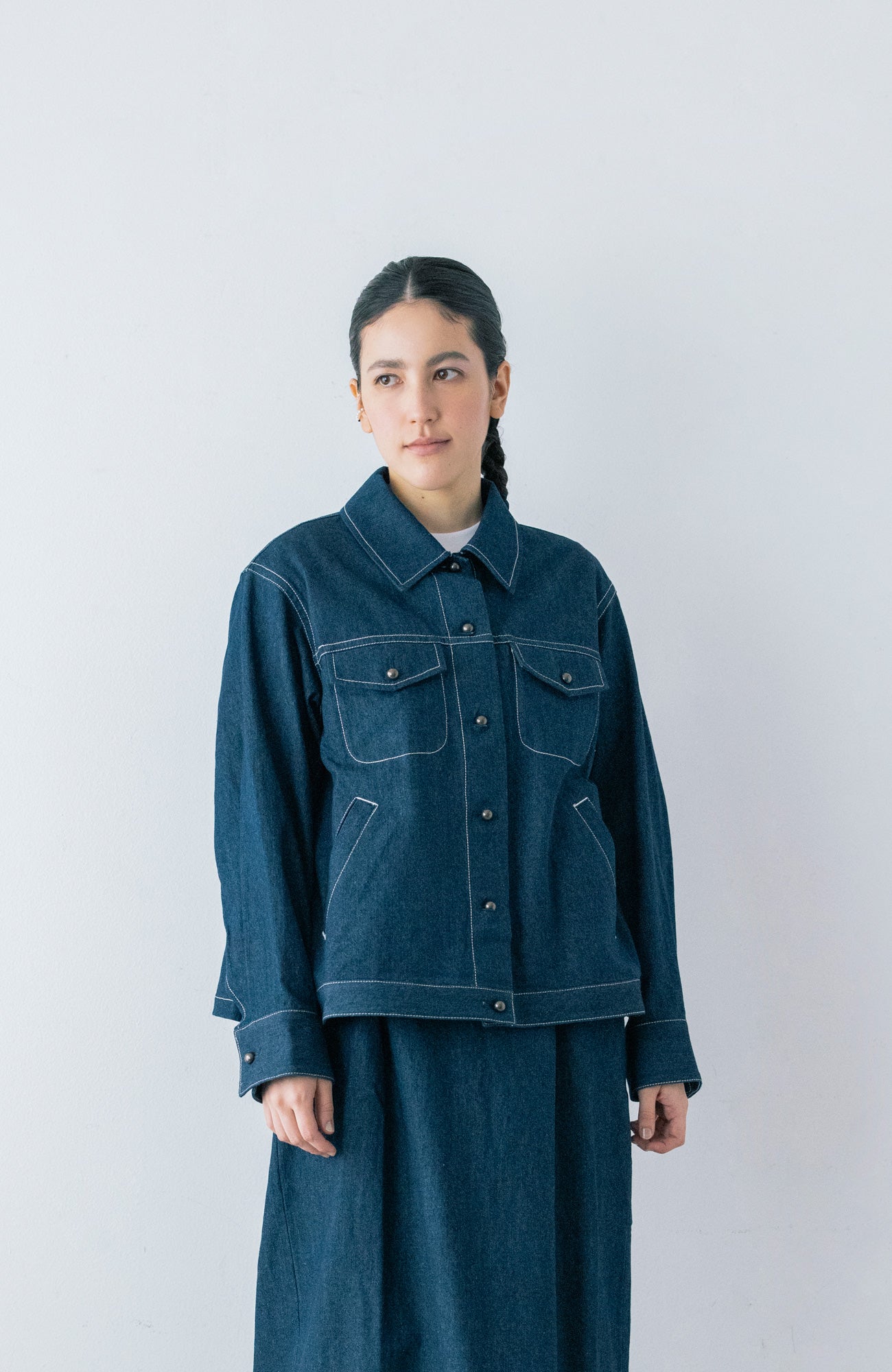 バックフレアデニムジャケット(2026 Spring Collection)