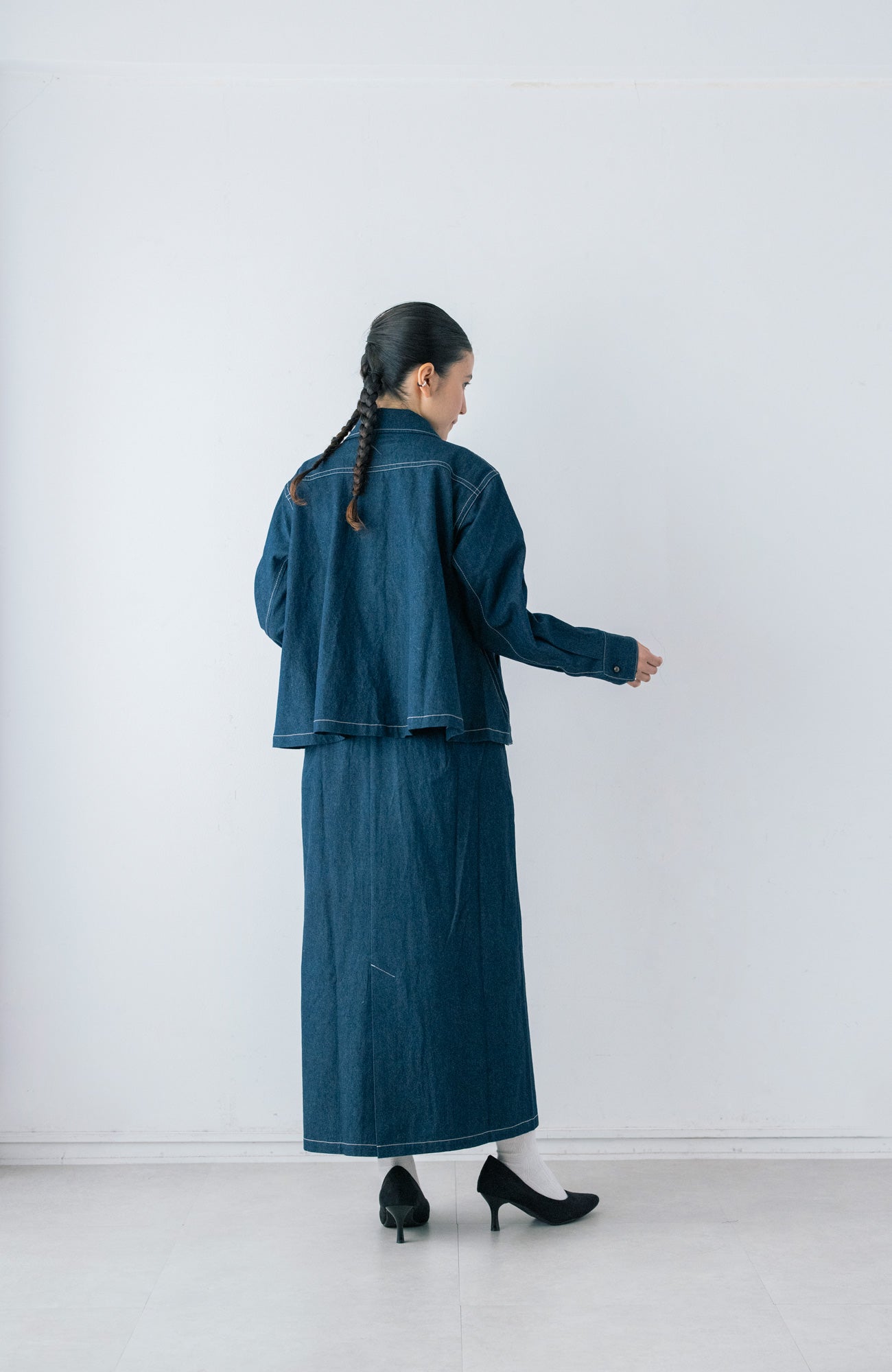 バックフレアデニムジャケット(2026 Spring Collection)