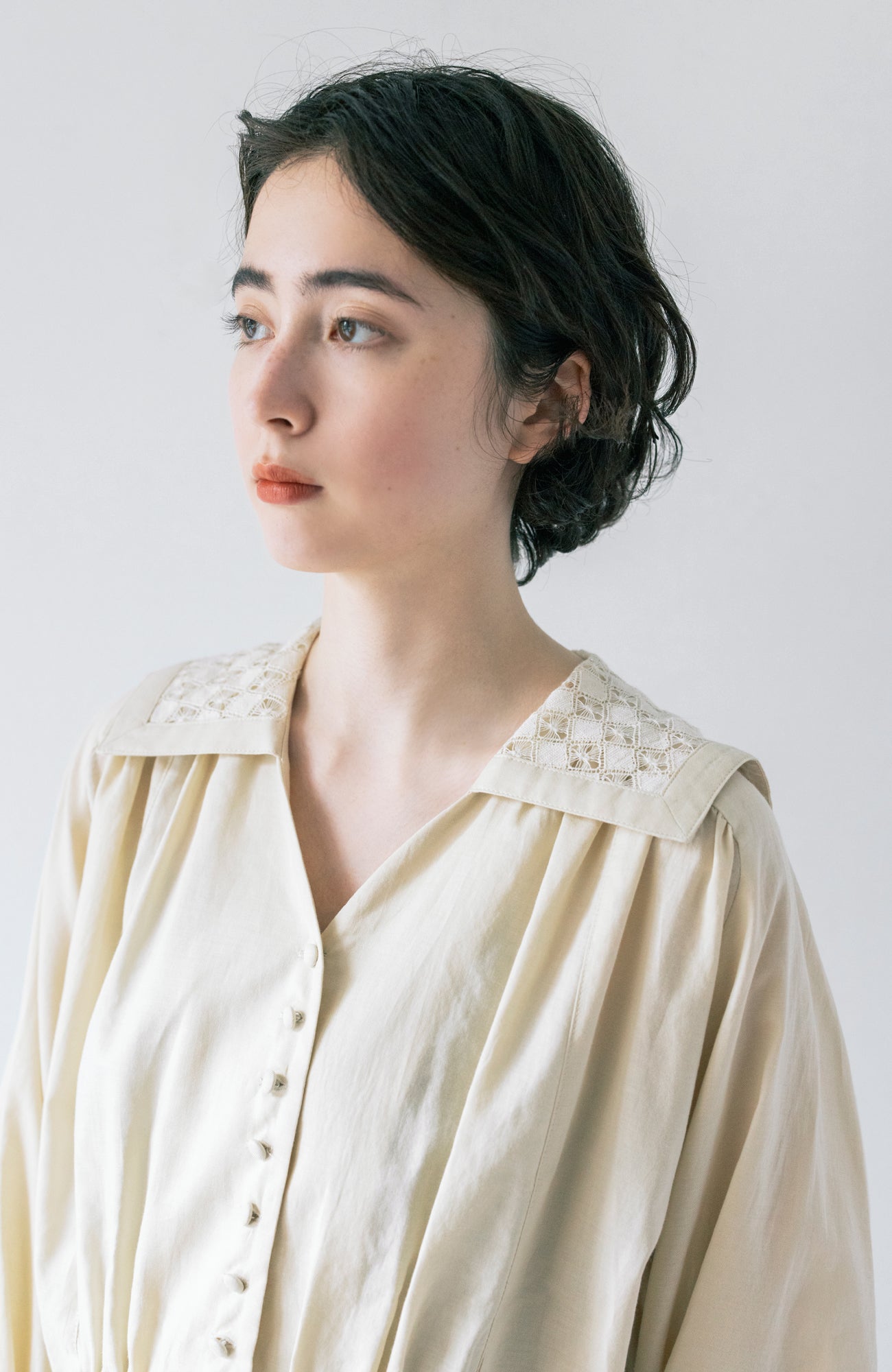Lace Sailor Collar Blouse (2025 Autumn &amp; Winter Collection)