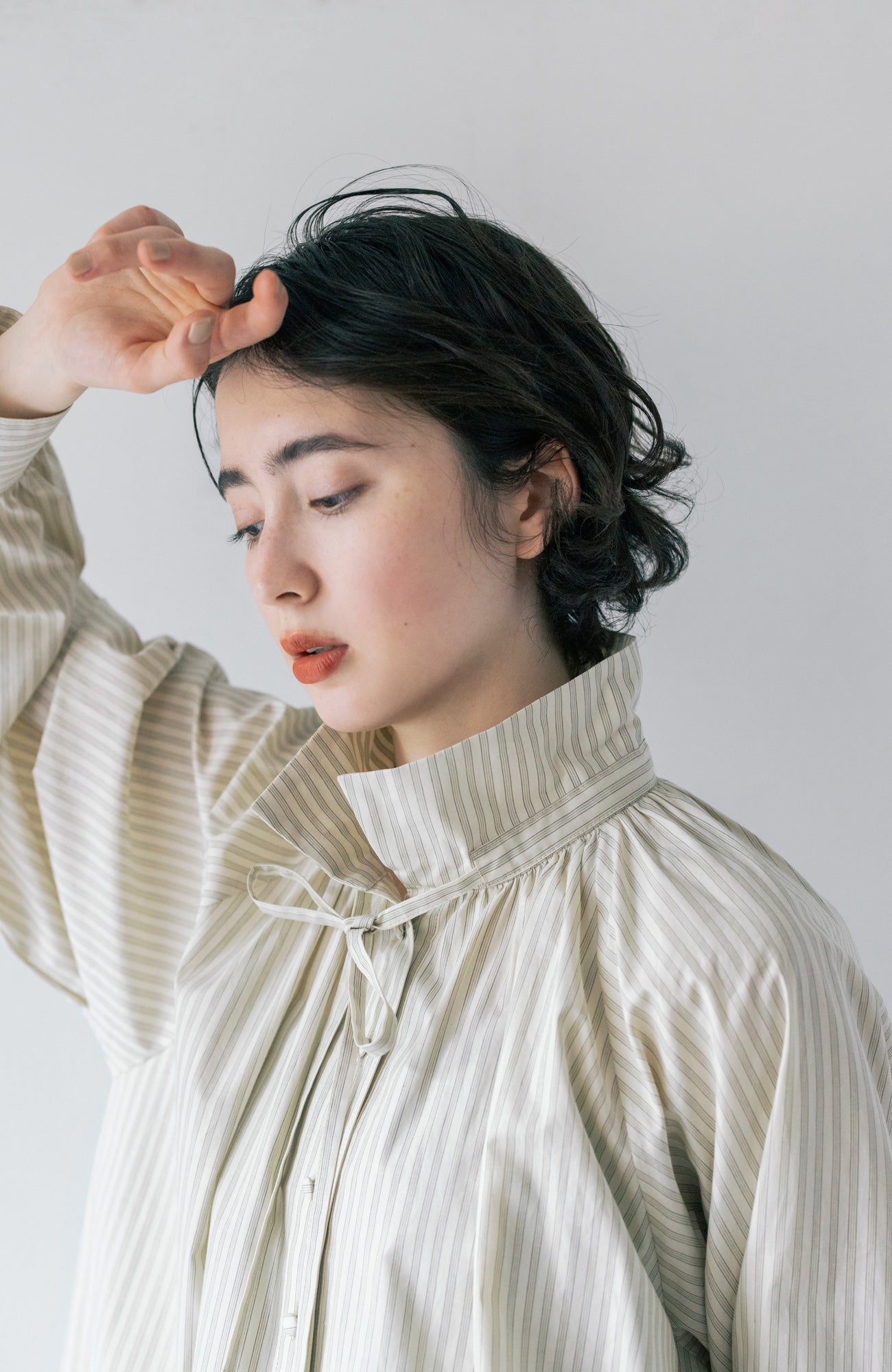 ２wayカラーシャツ/ストライプ(2025 Autumn & Winter Collection)